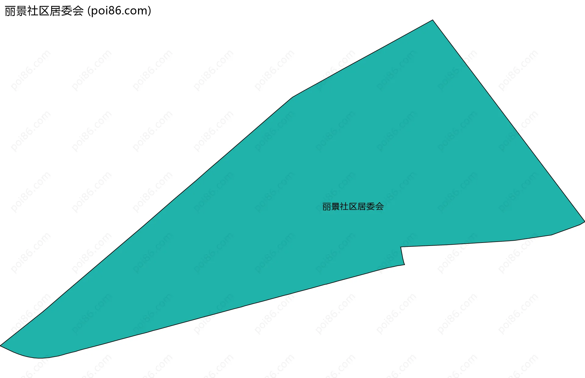 丽景社区居委会边界地图