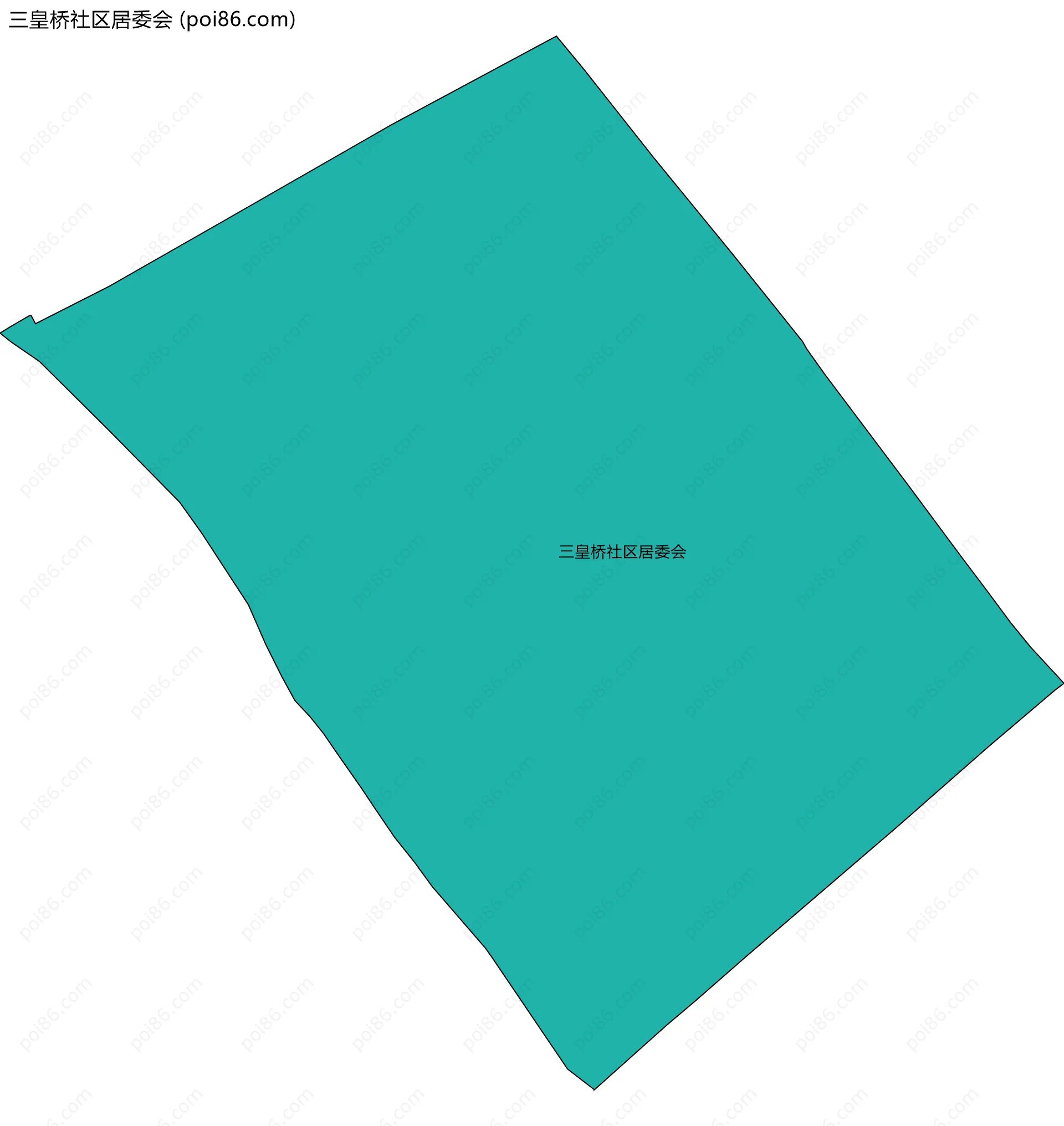 三皇桥社区居委会边界地图