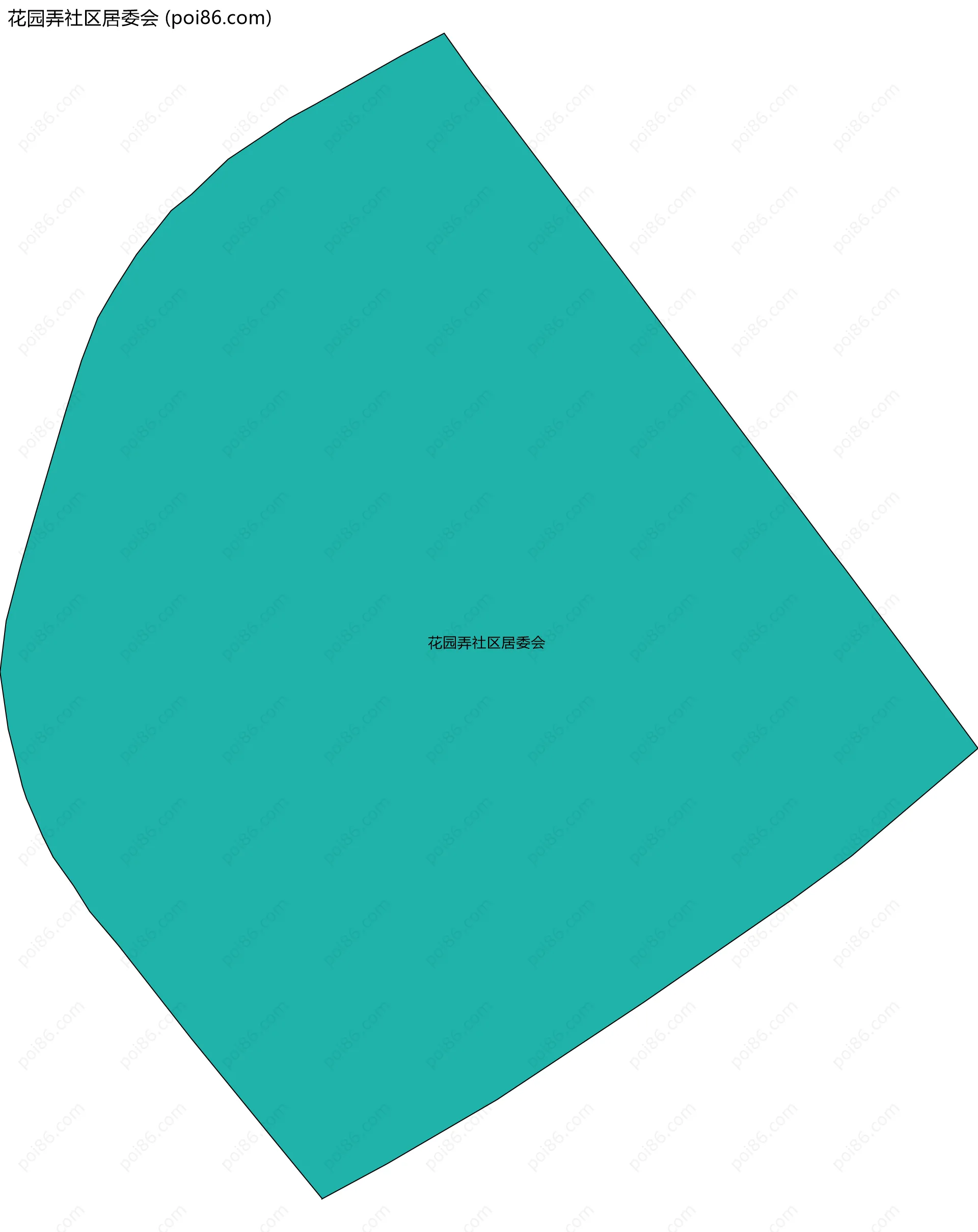 花园弄社区居委会边界地图