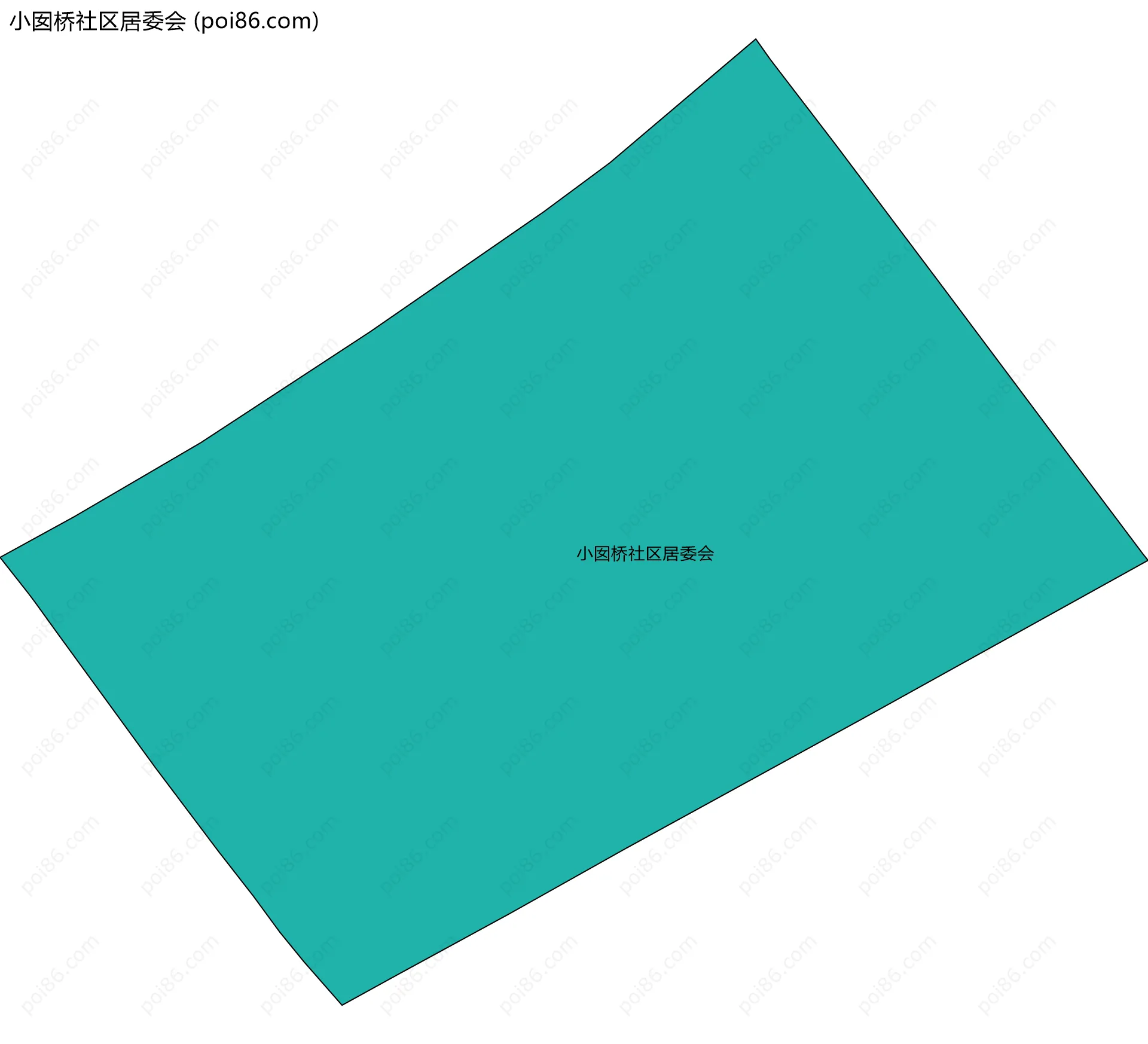 小囡桥社区居委会边界地图