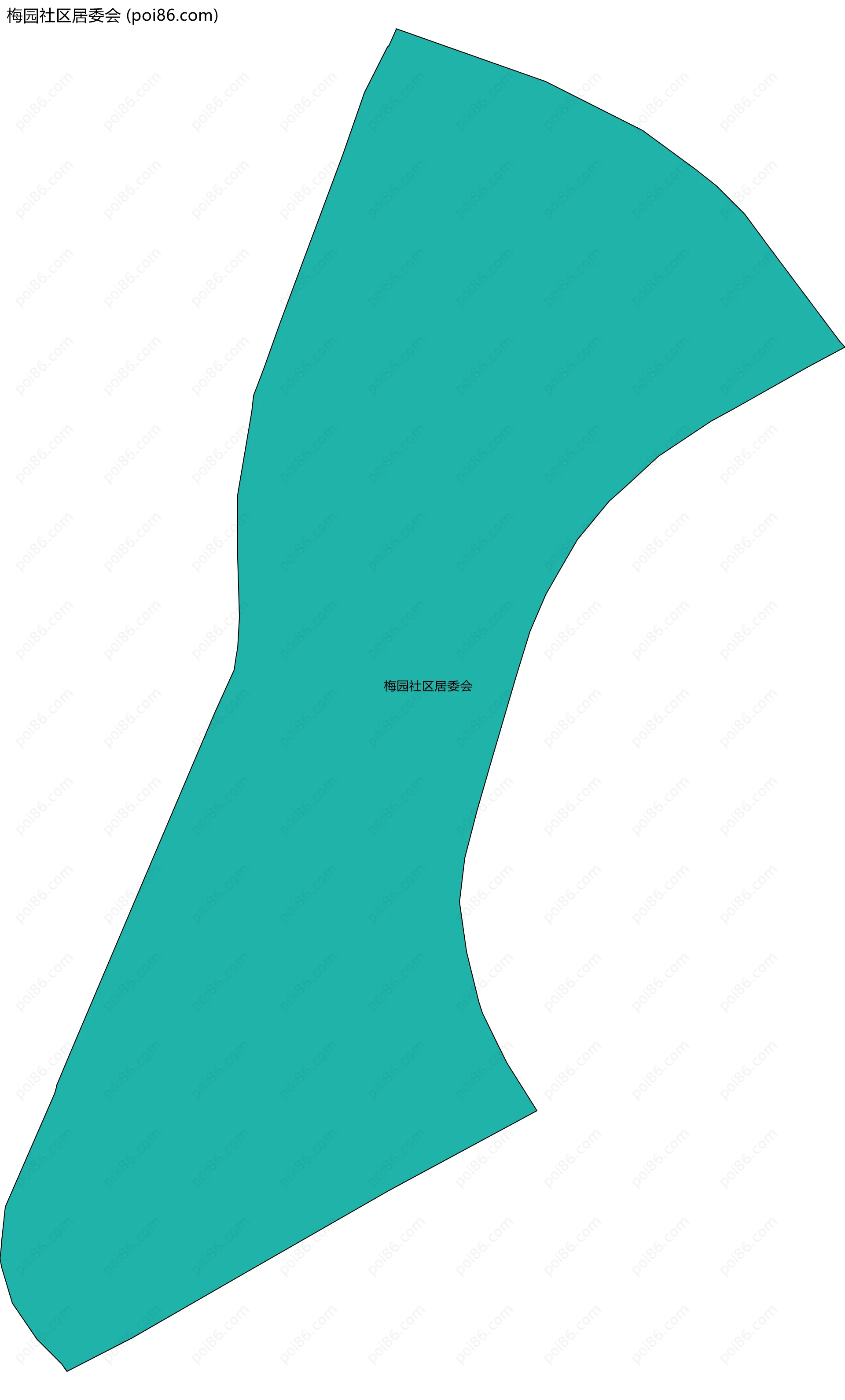 梅园社区居委会边界地图