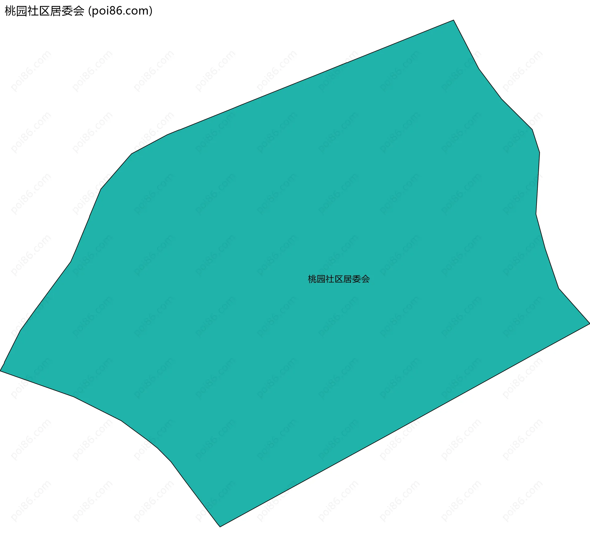 桃园社区居委会边界地图