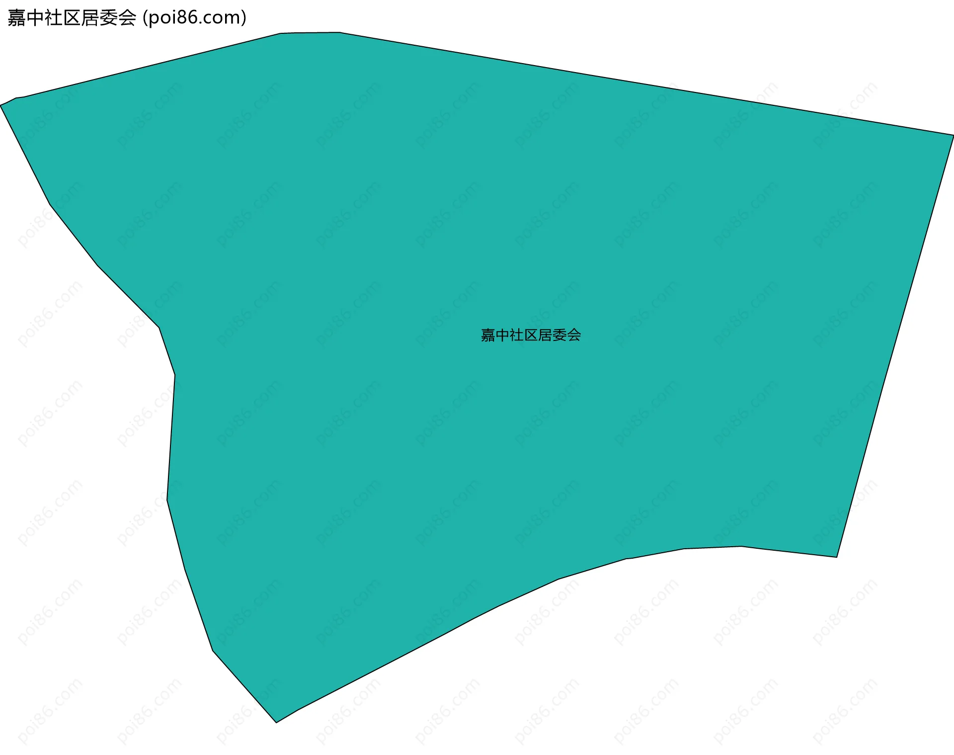 嘉中社区居委会边界地图