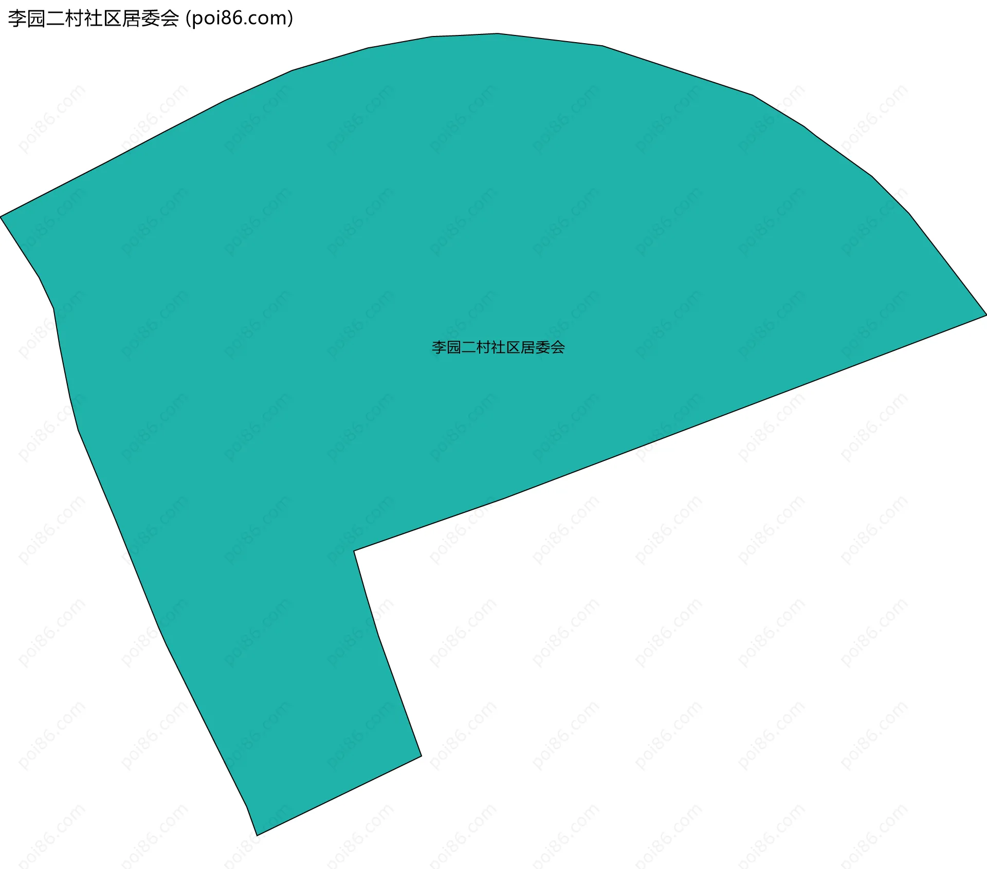 李园二村社区居委会边界地图