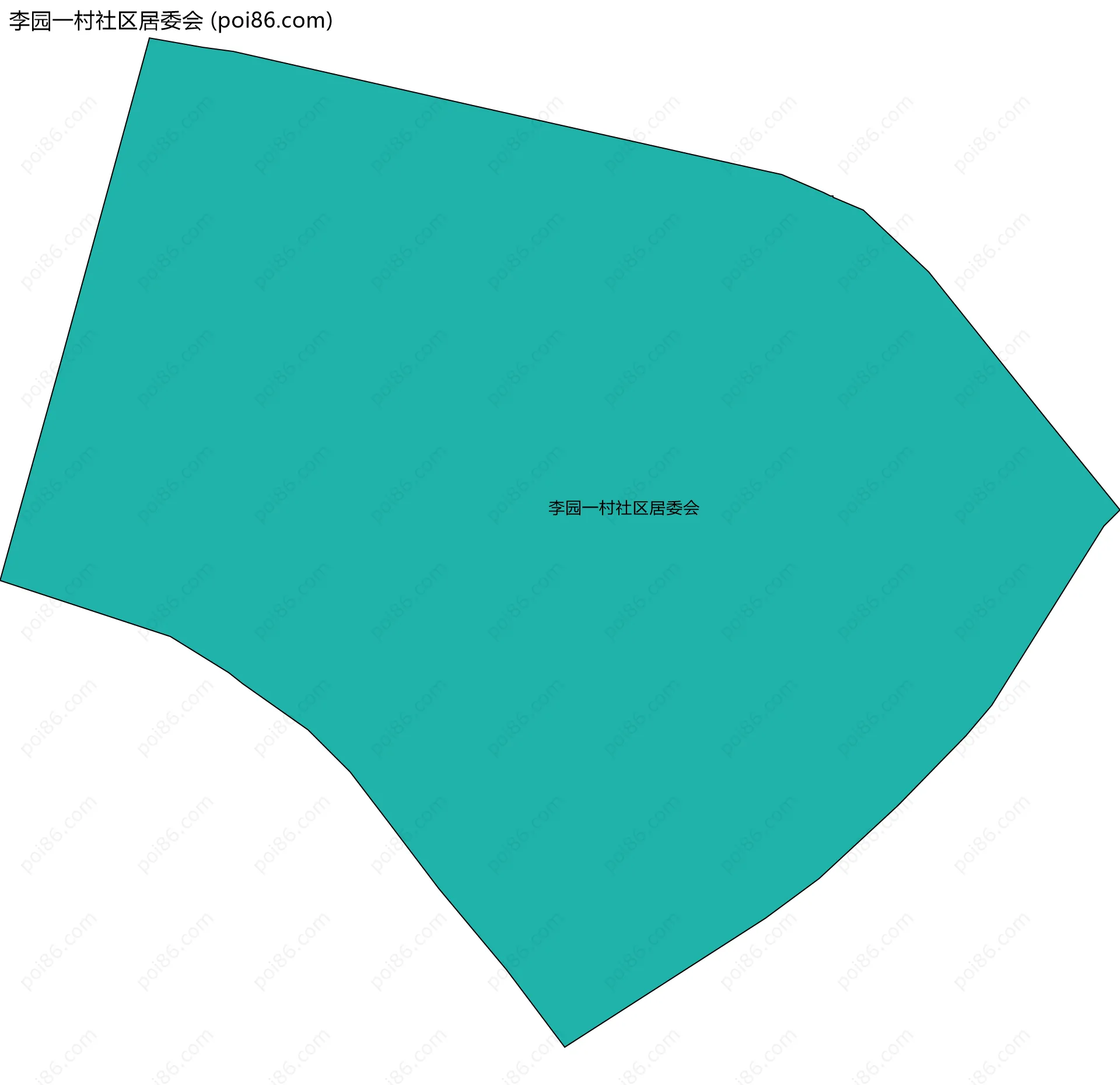 李园一村社区居委会边界地图