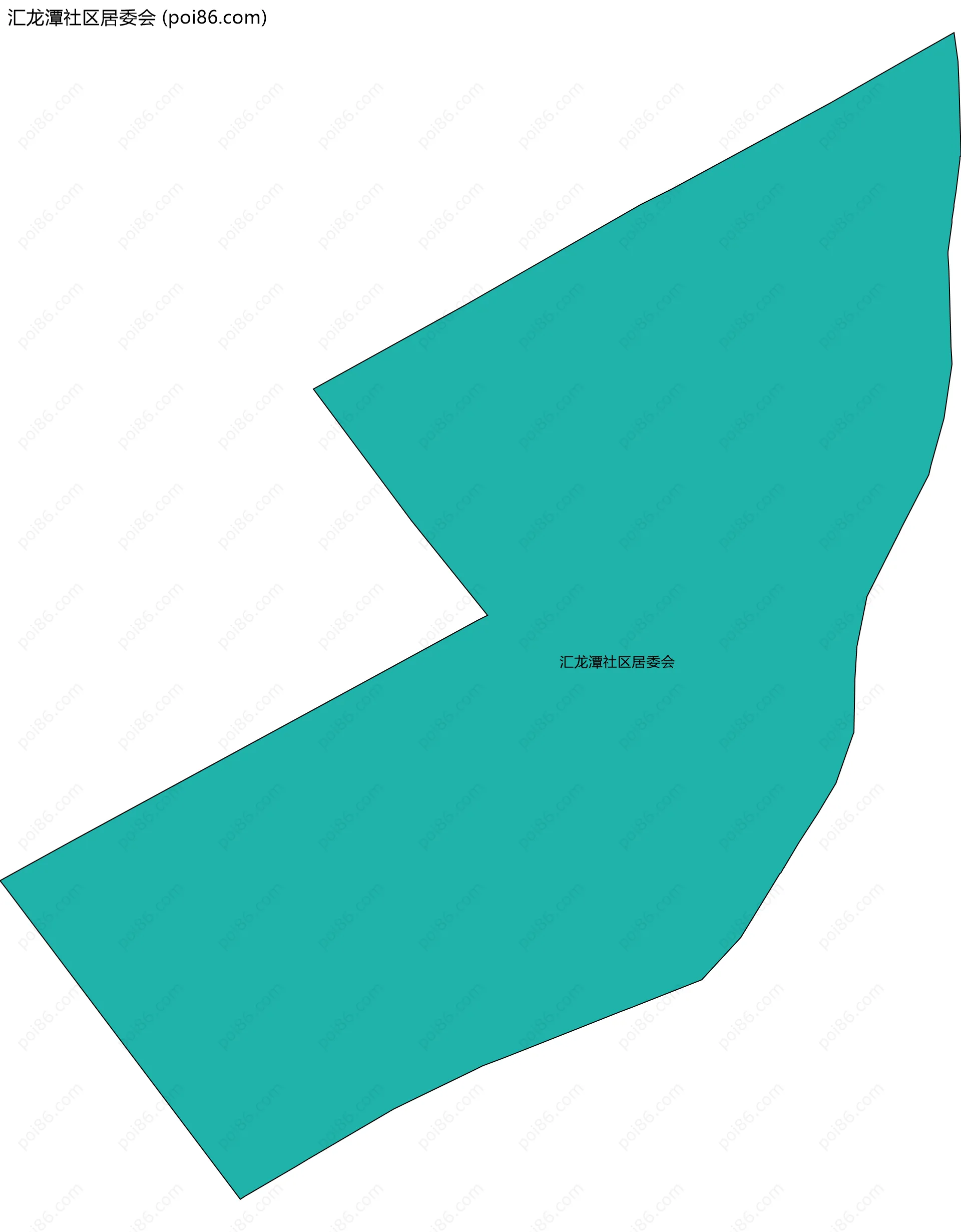 汇龙潭社区居委会边界地图