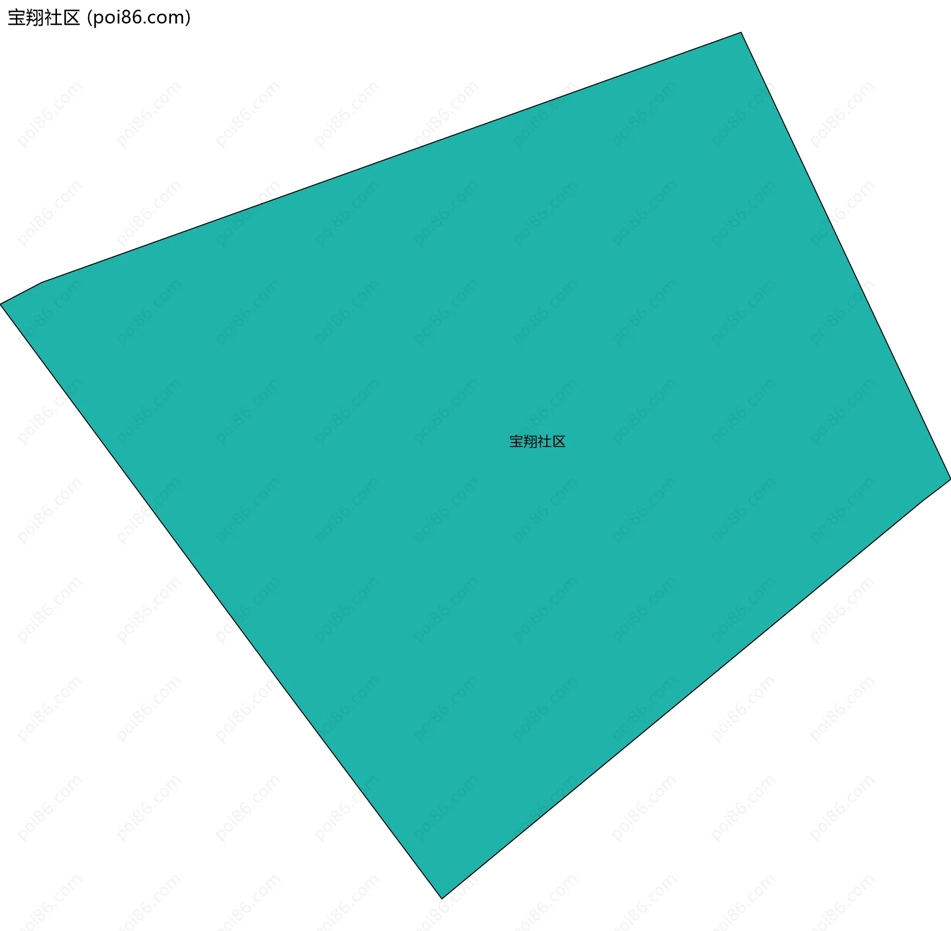 宝翔社区边界地图