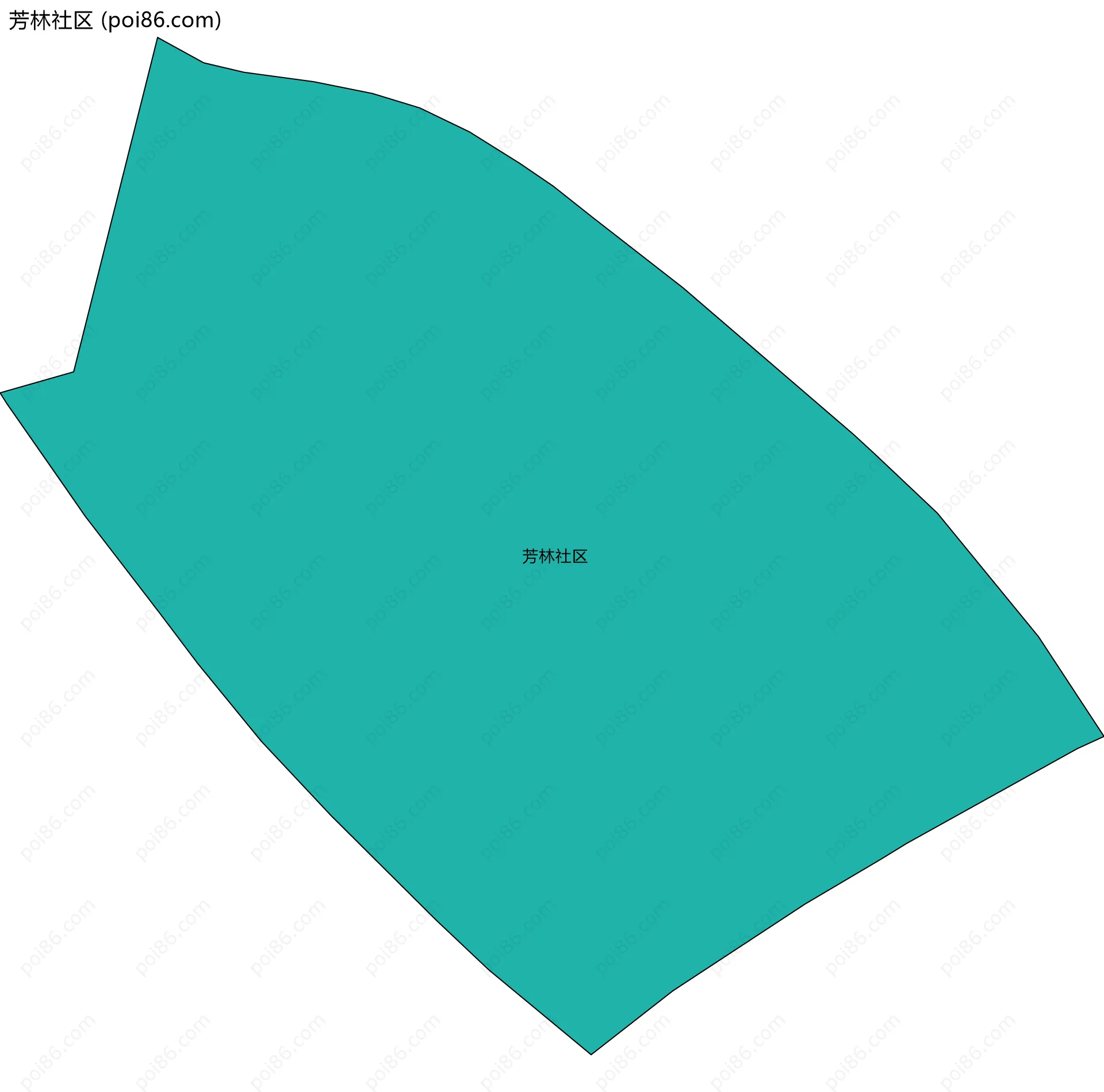 芳林社区边界地图