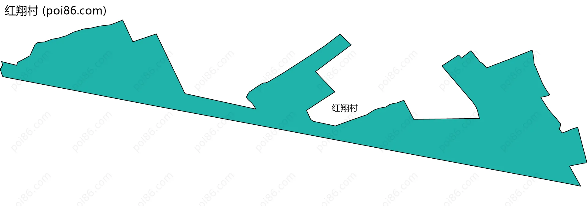 红翔村边界地图