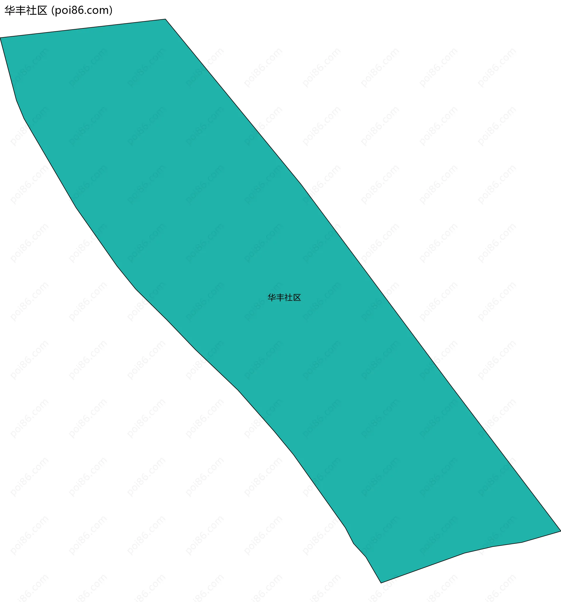 华丰社区边界地图