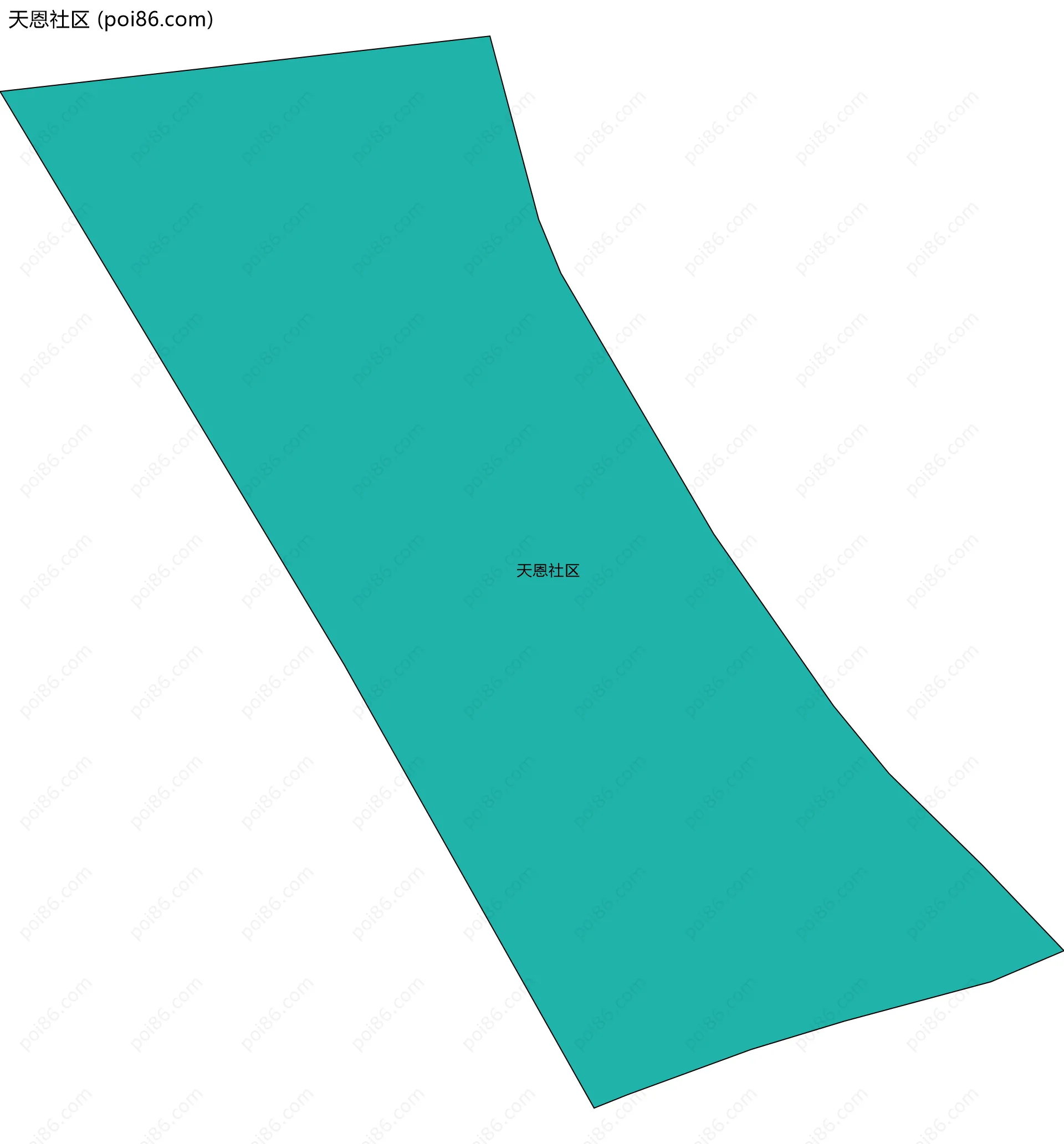 天恩社区边界地图