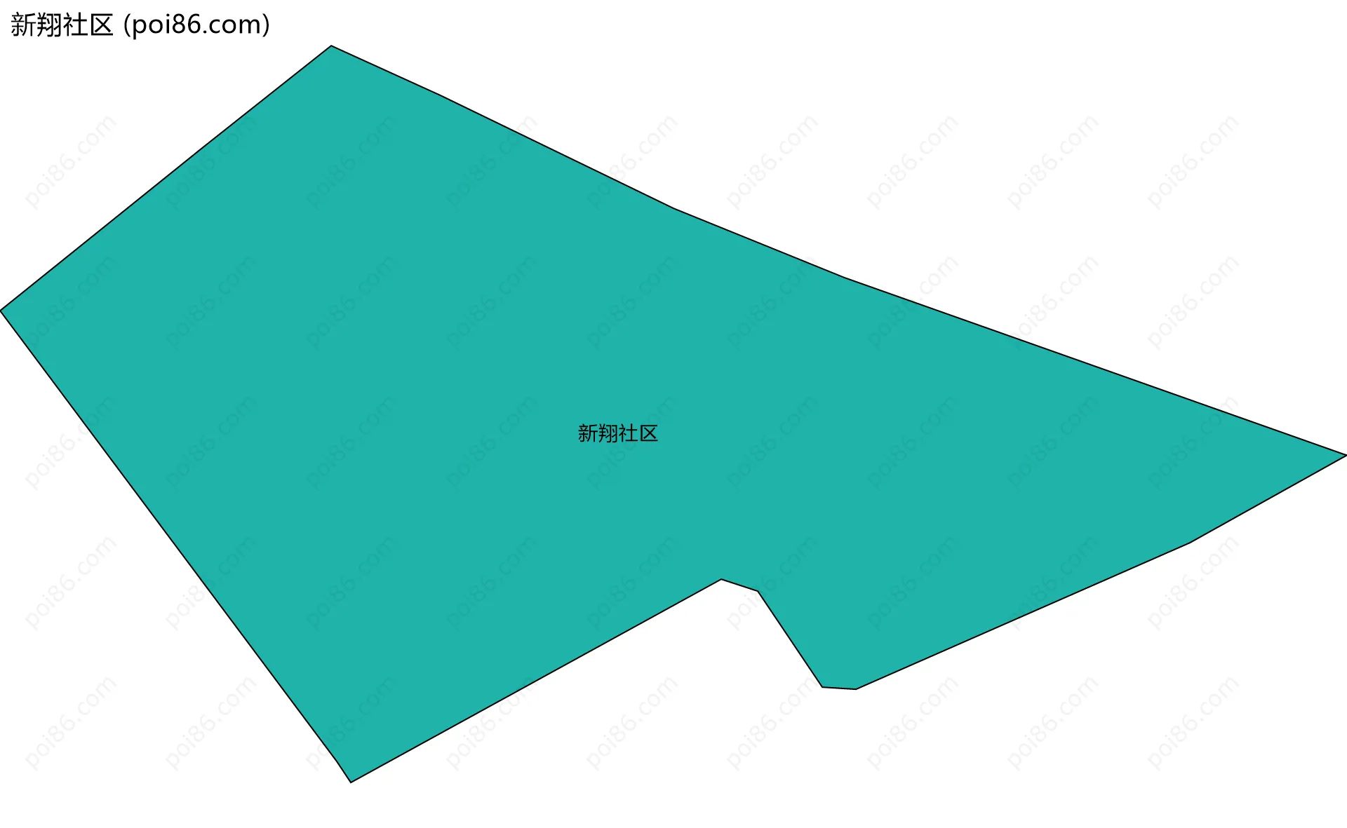 新翔社区边界地图