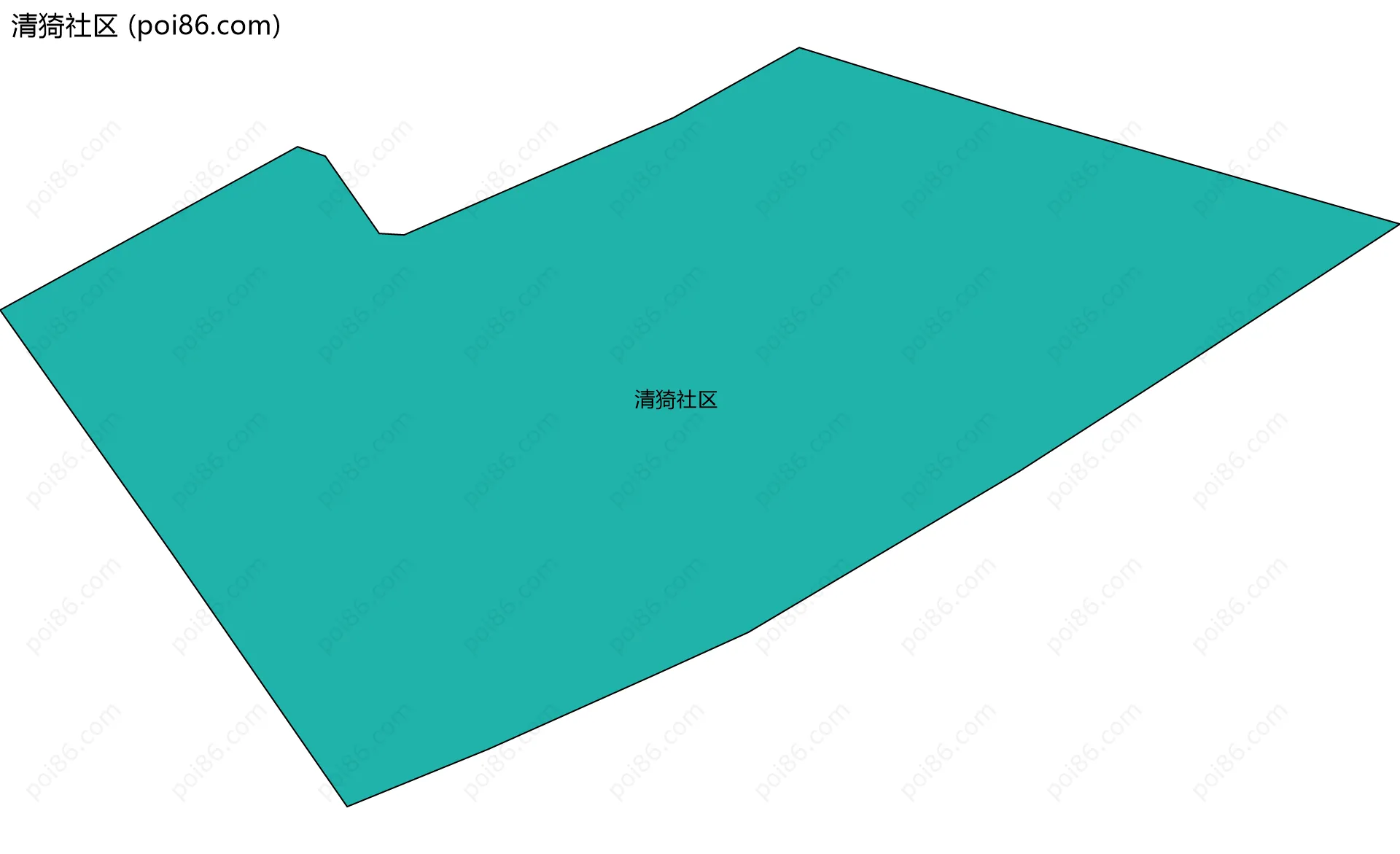 清猗社区边界地图