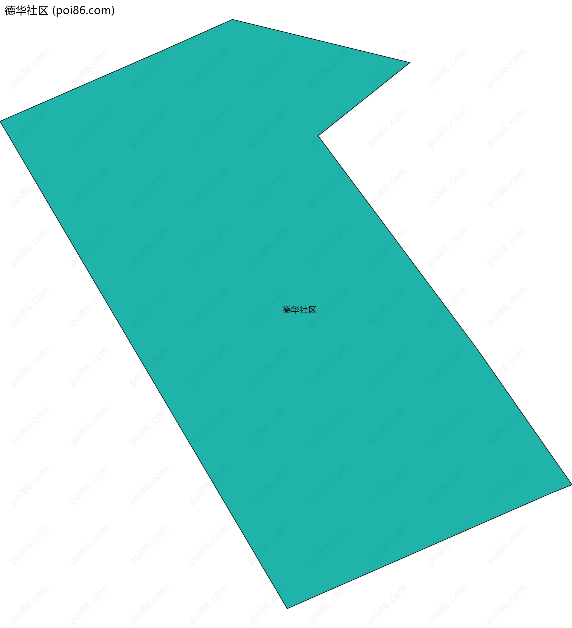 德华社区边界地图