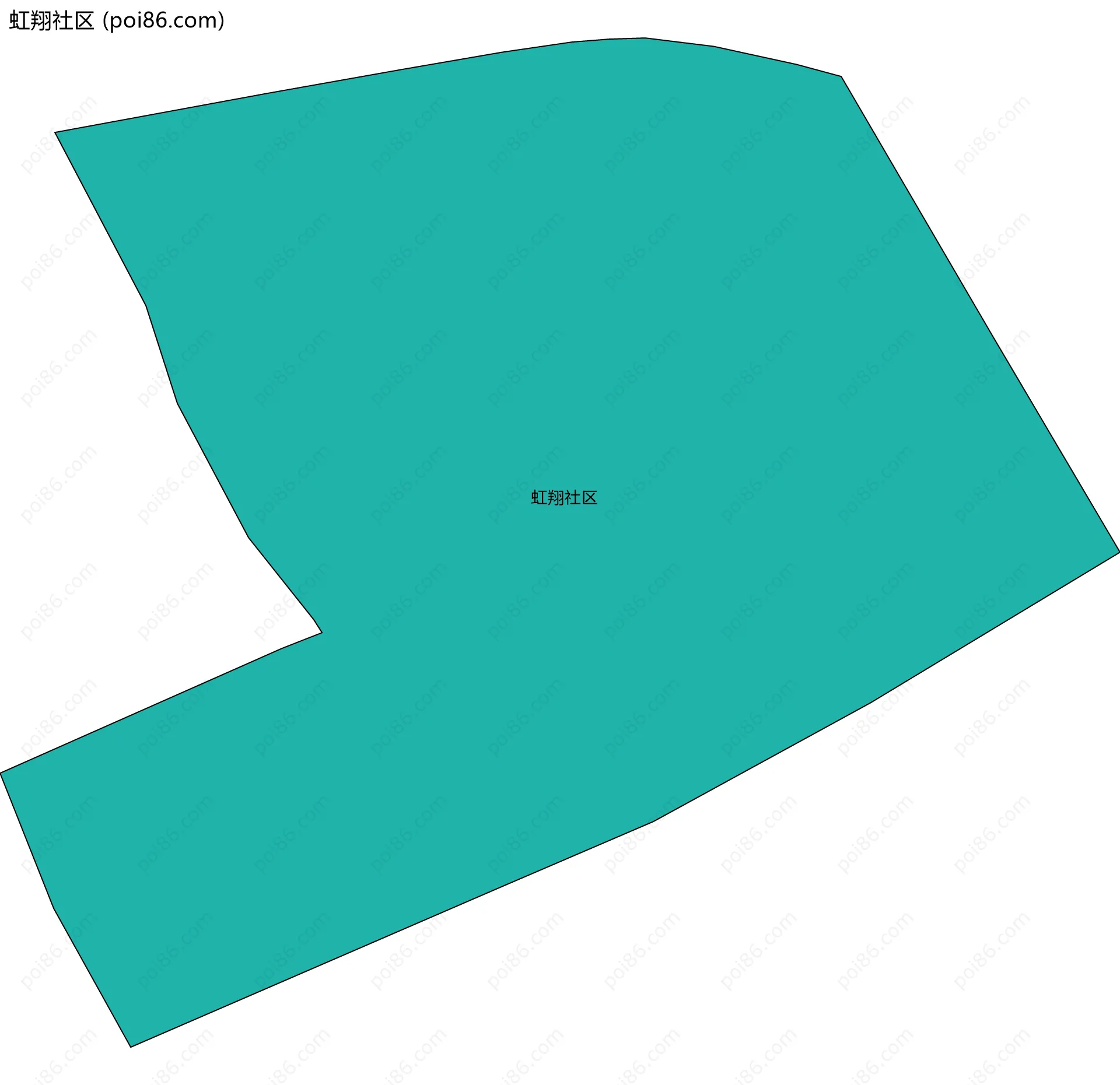 虹翔社区边界地图