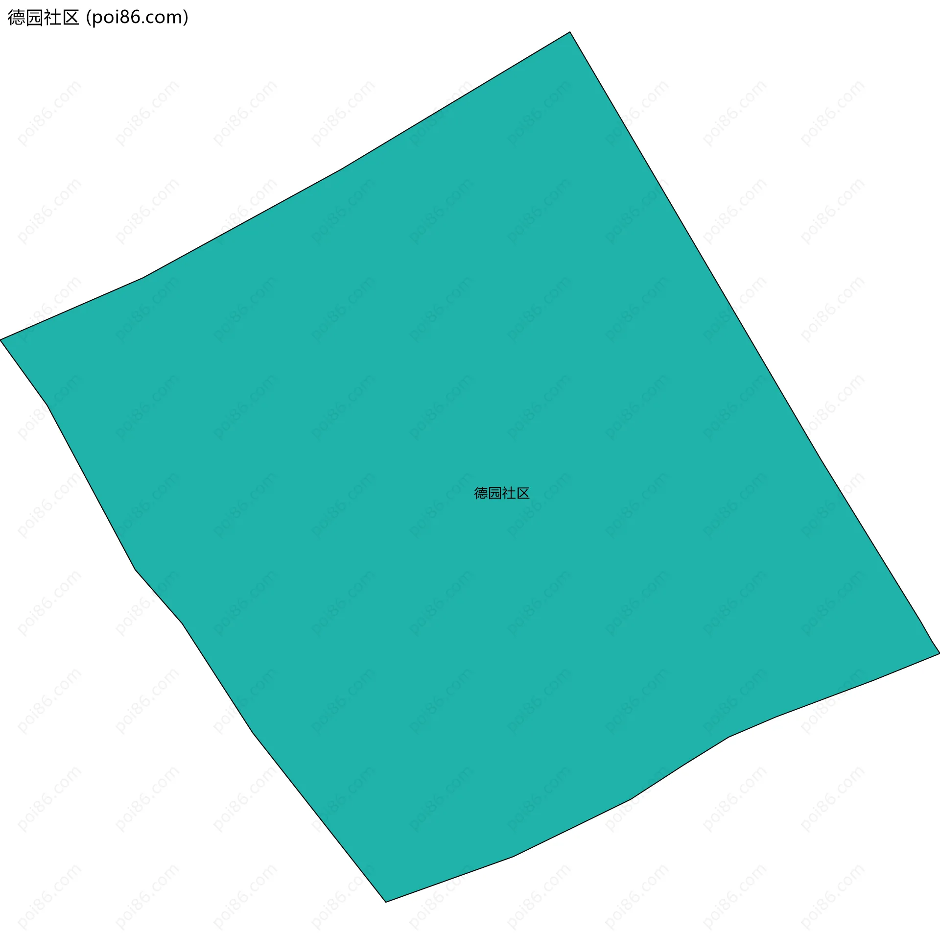 德园社区边界地图