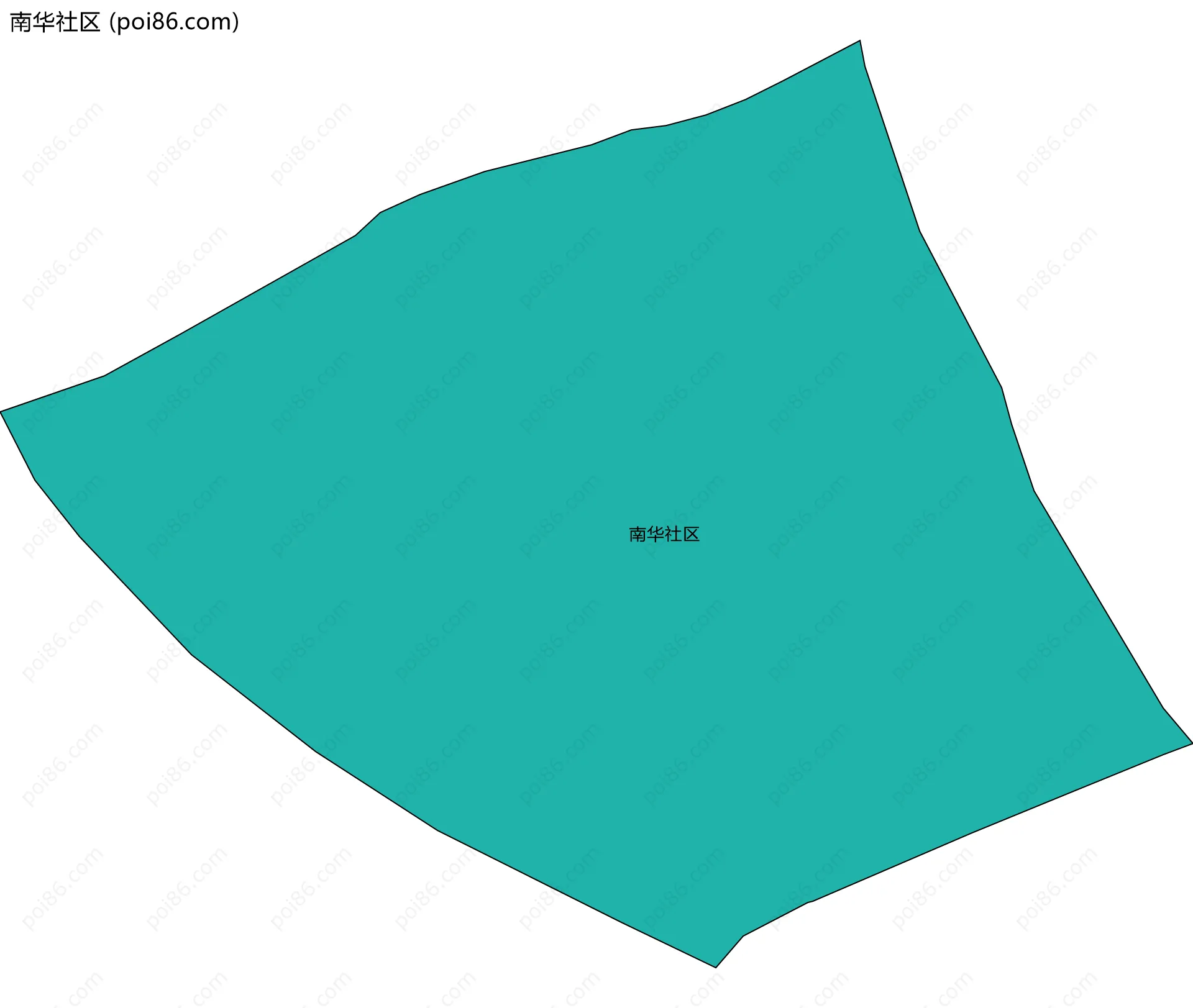 南华社区边界地图