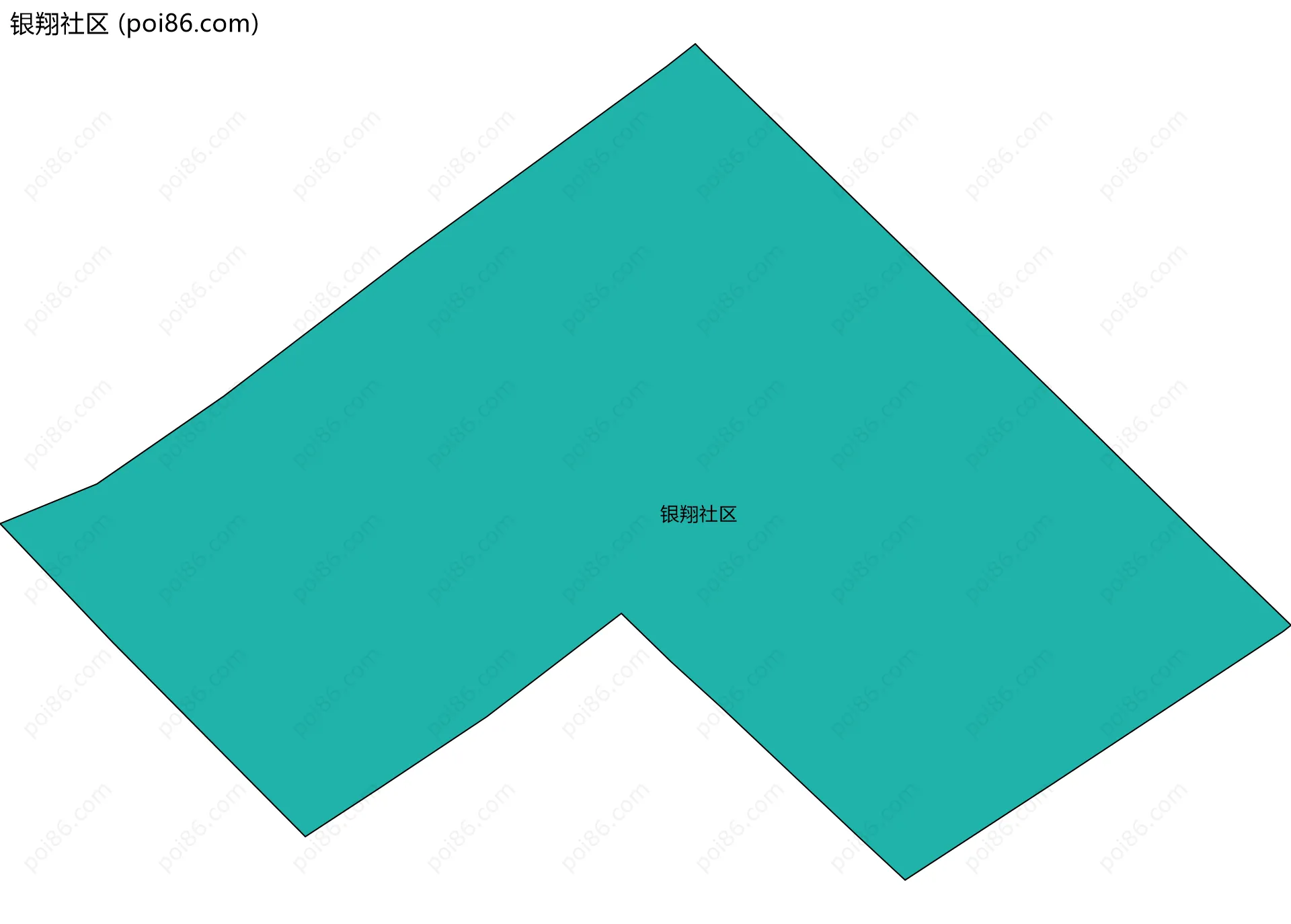 银翔社区边界地图