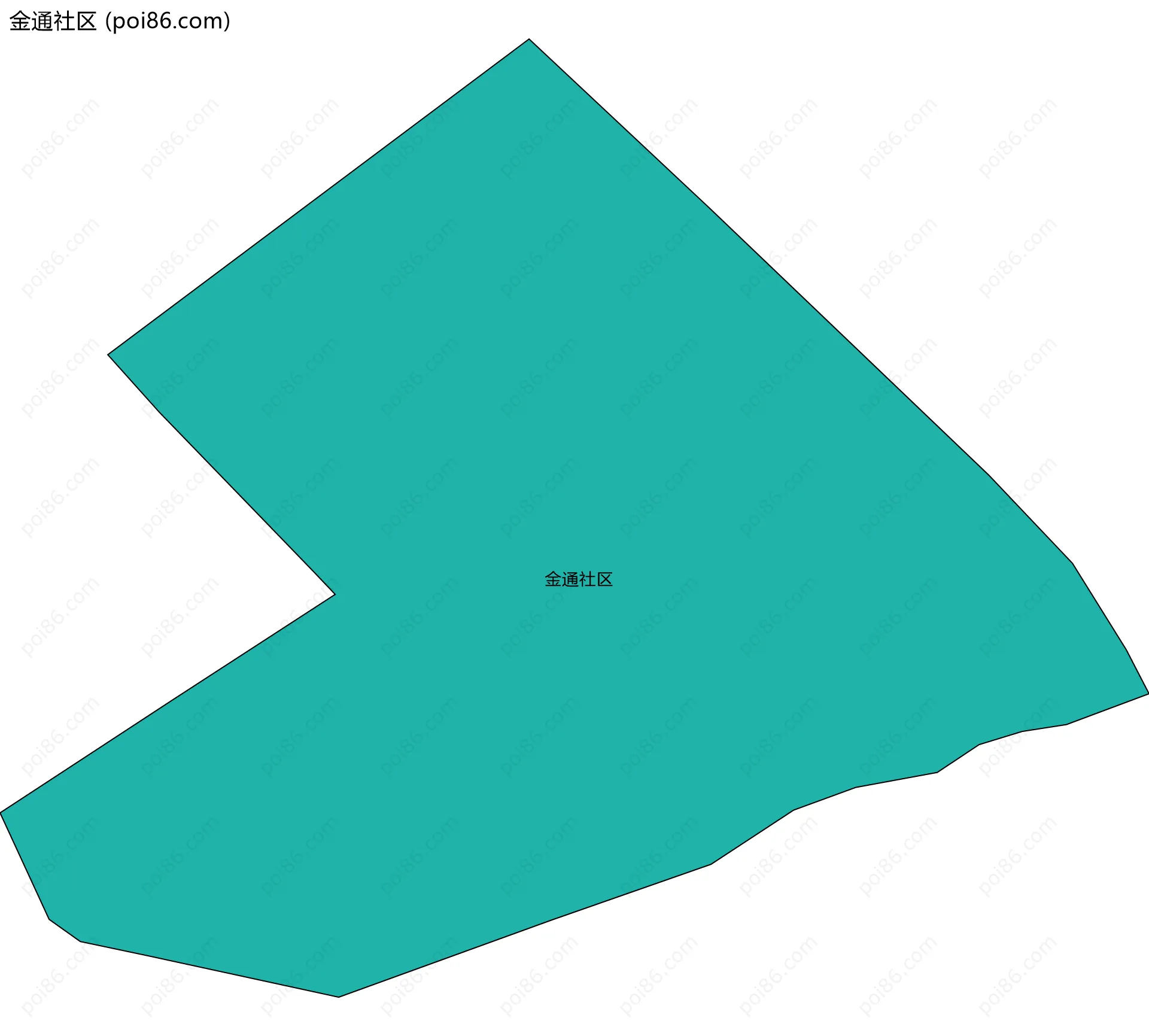 金通社区边界地图