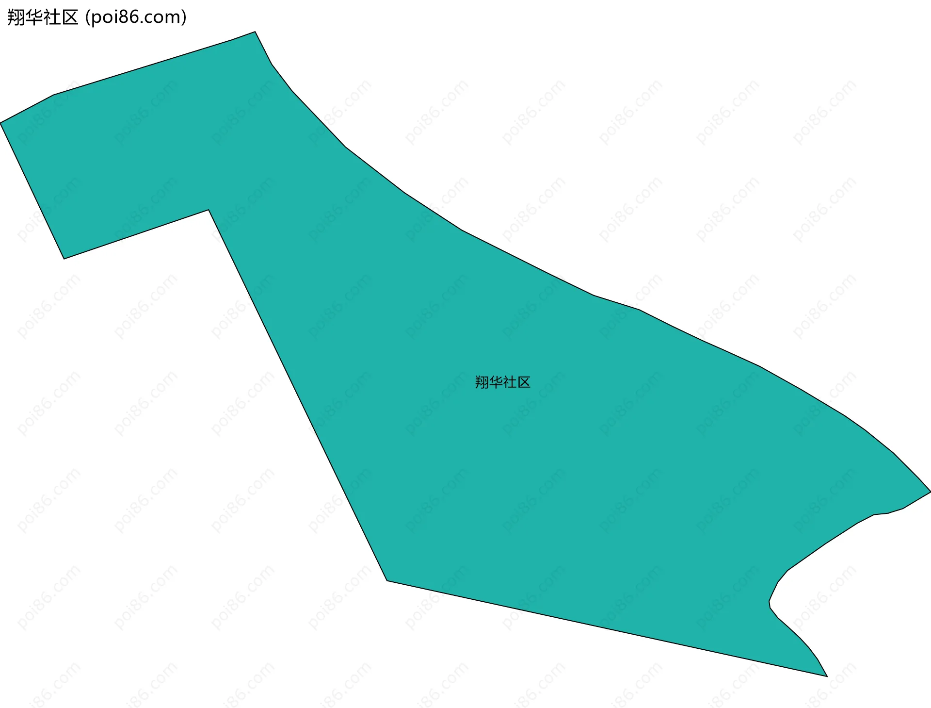 翔华社区边界地图
