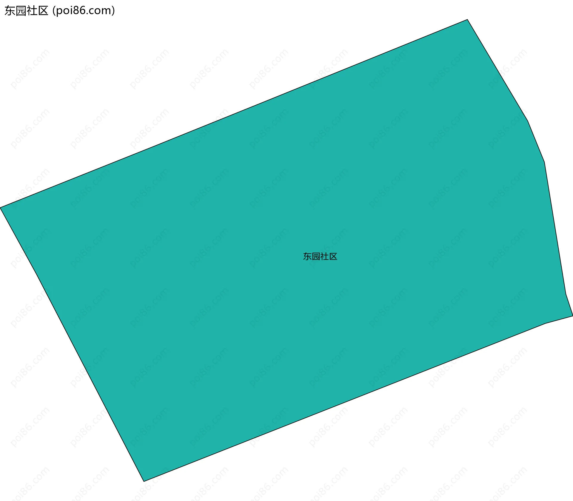 东园社区边界地图