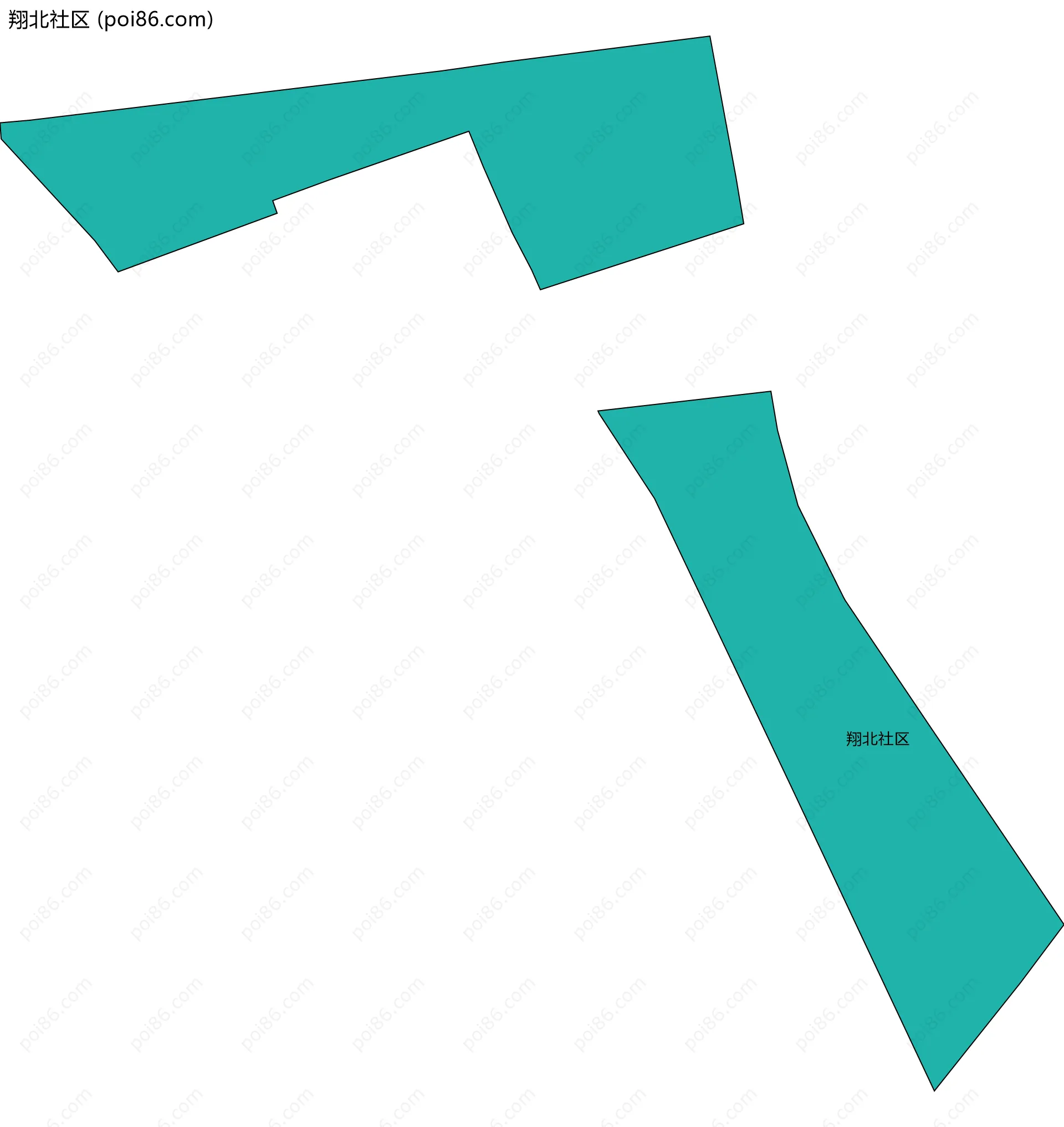 翔北社区边界地图