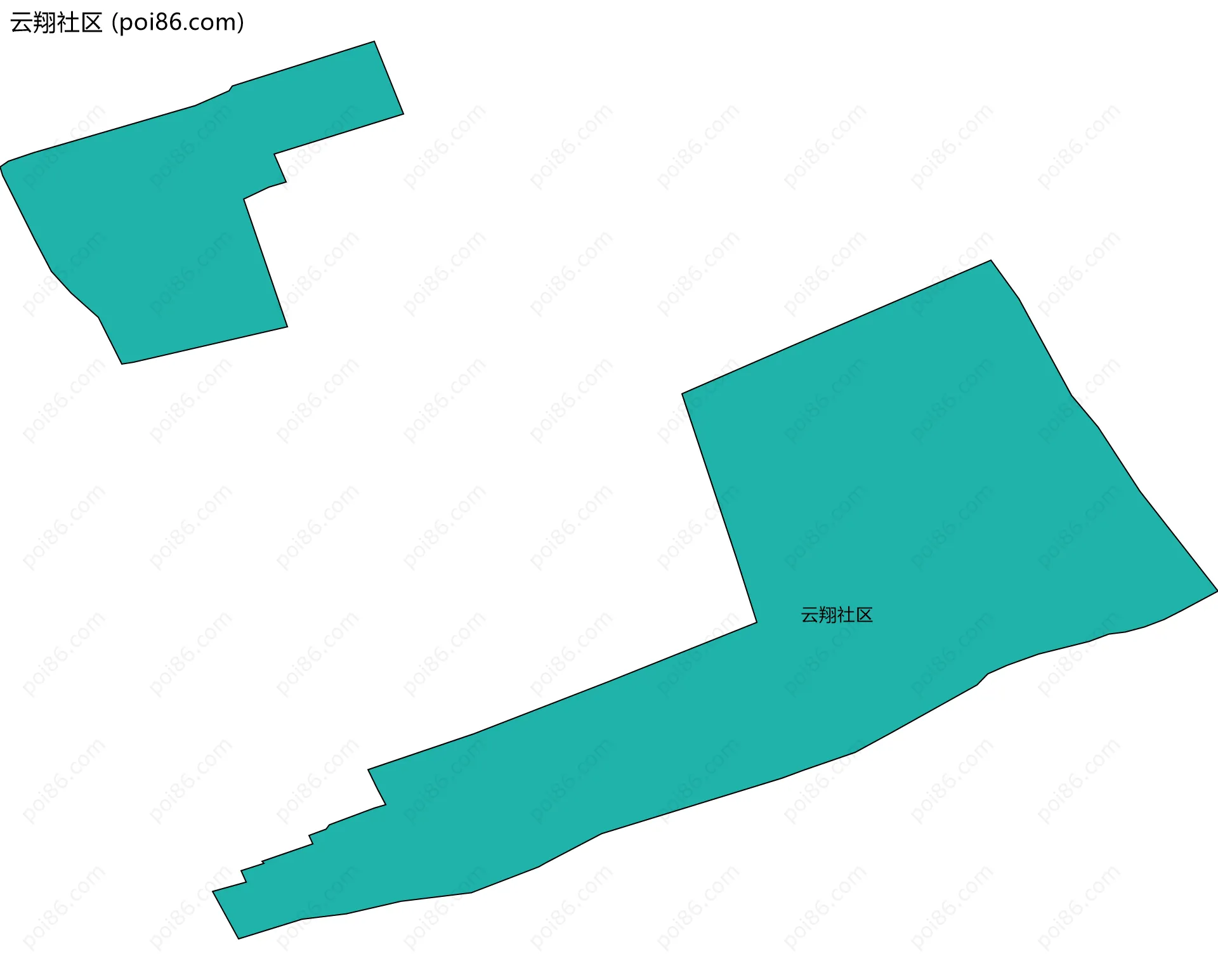 云翔社区边界地图