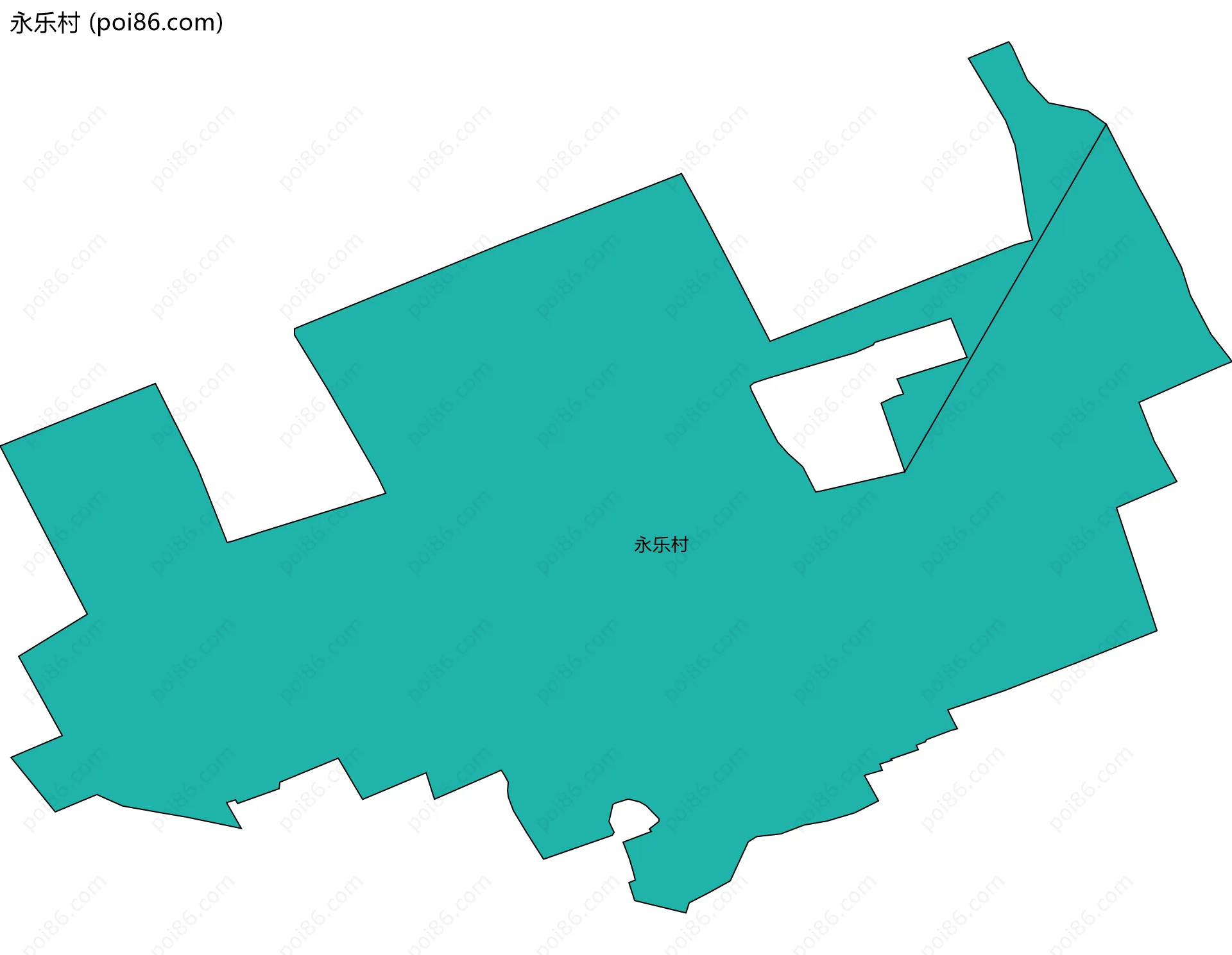 永乐村边界地图