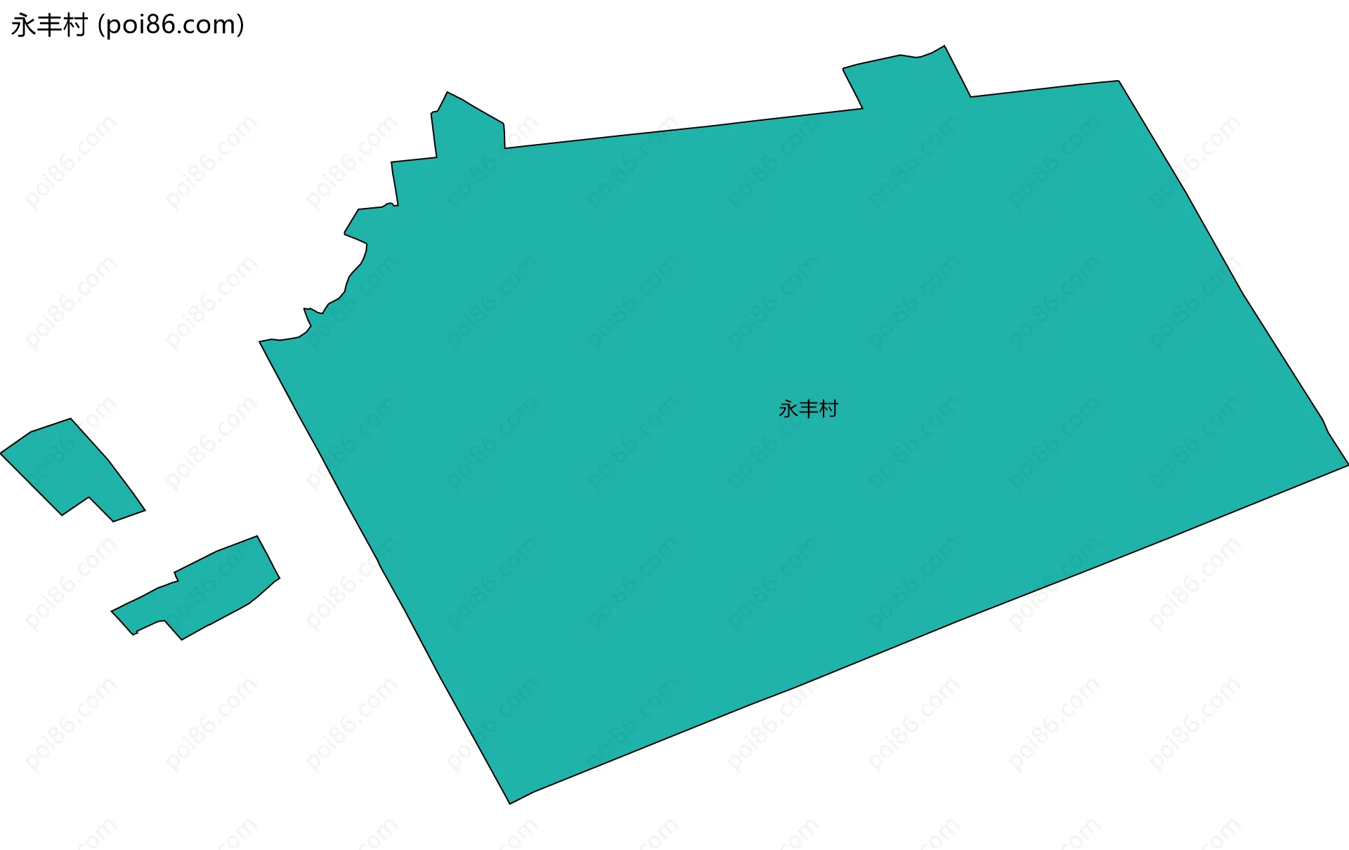 永丰村边界地图