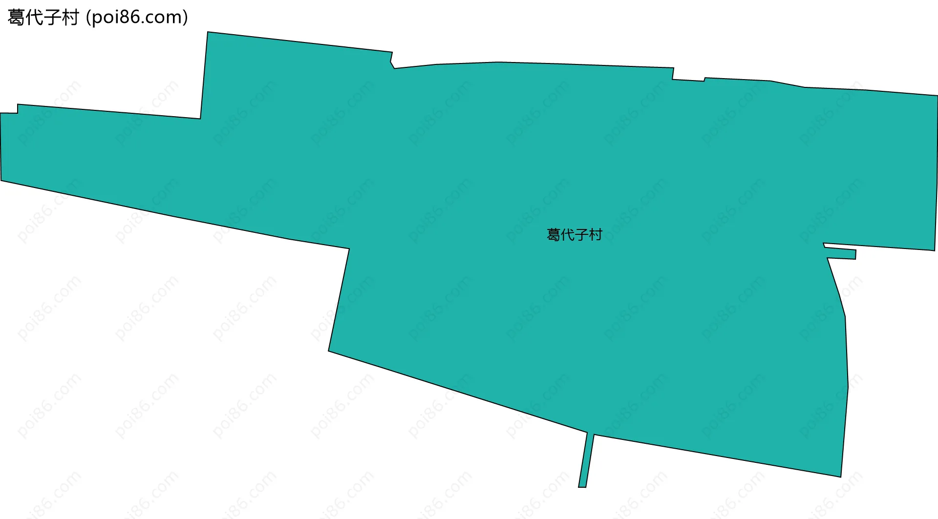 葛代子村边界地图