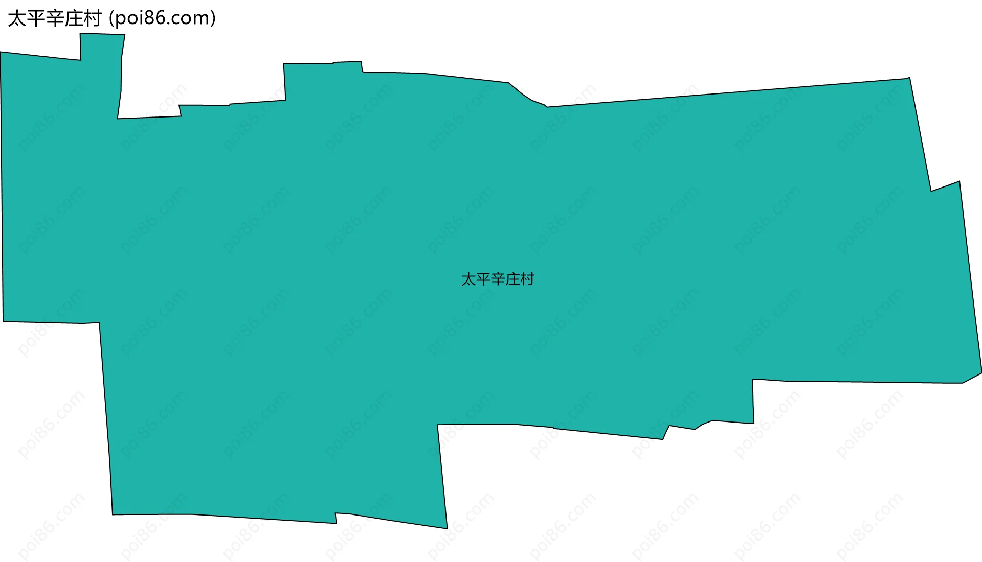 太平辛庄村边界地图