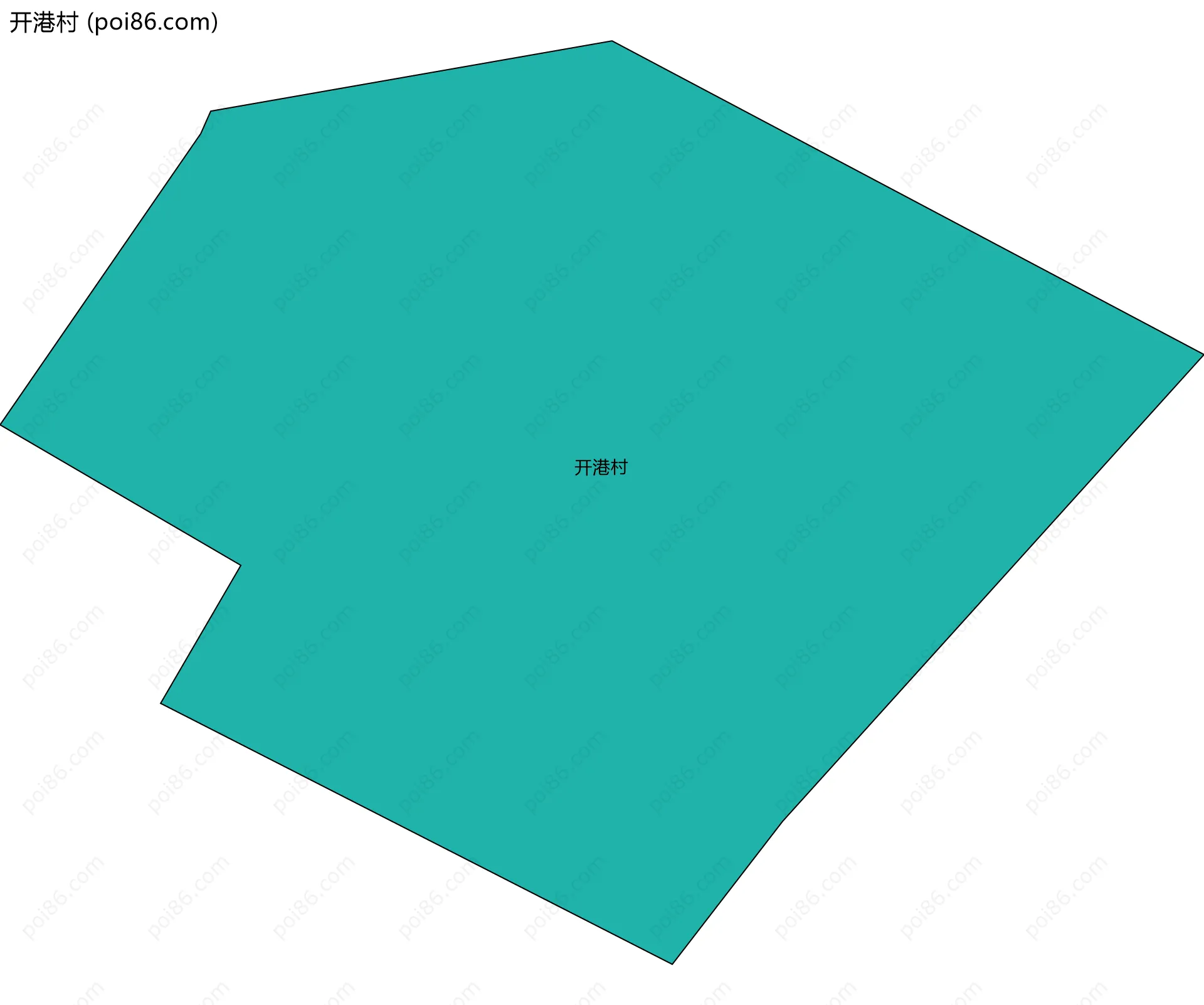 开港村边界地图