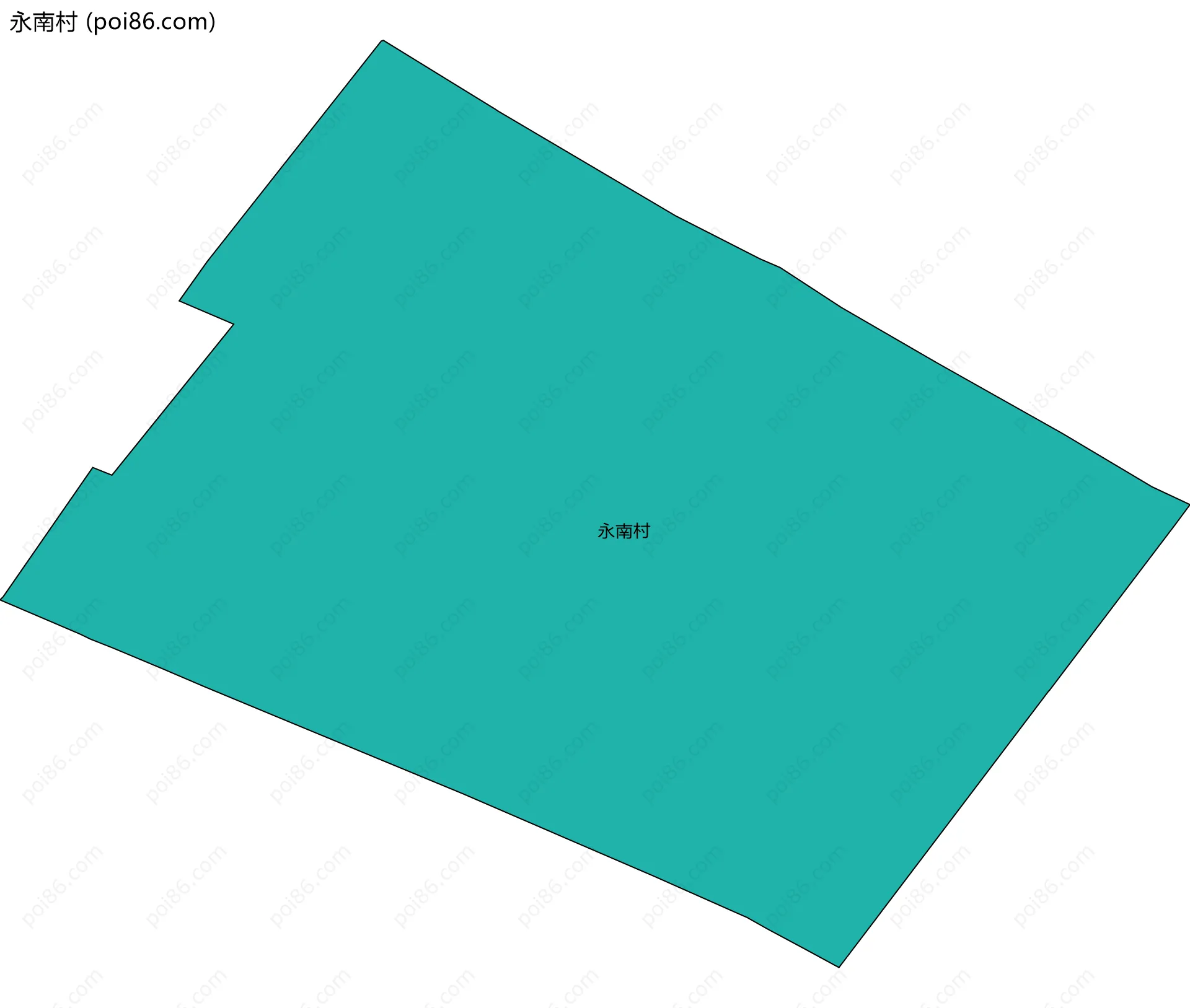 永南村边界地图