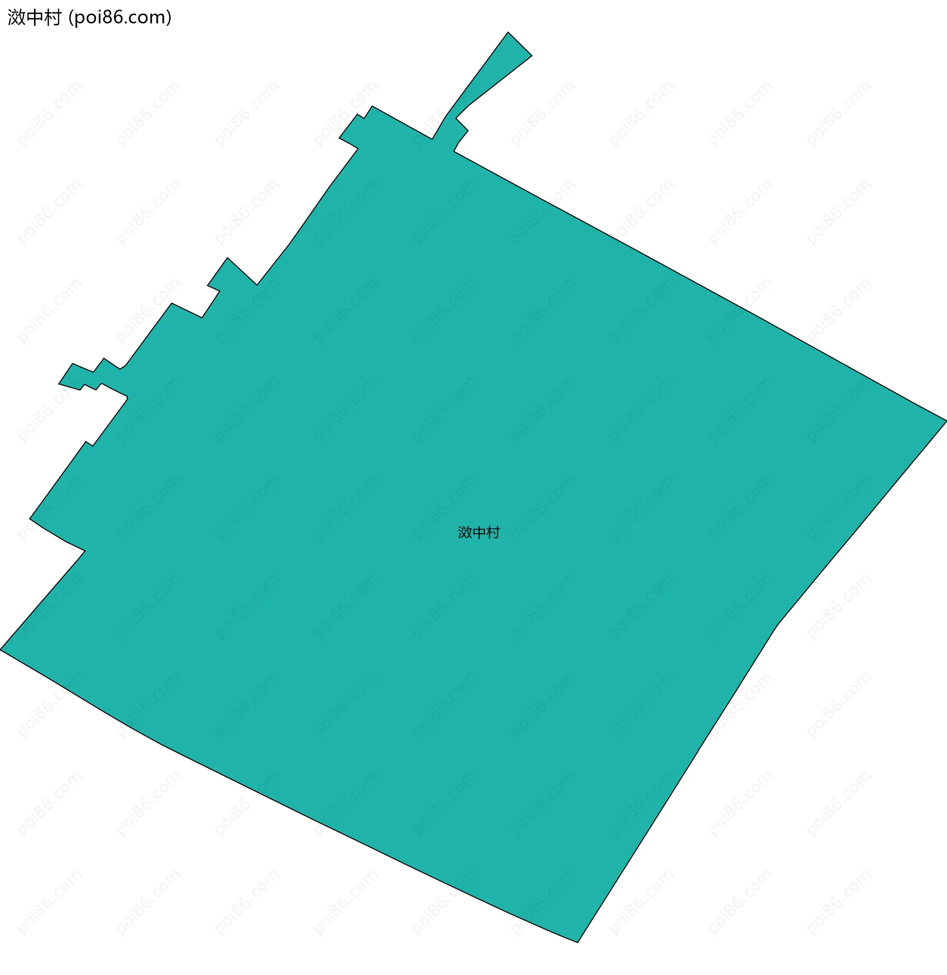 滧中村边界地图