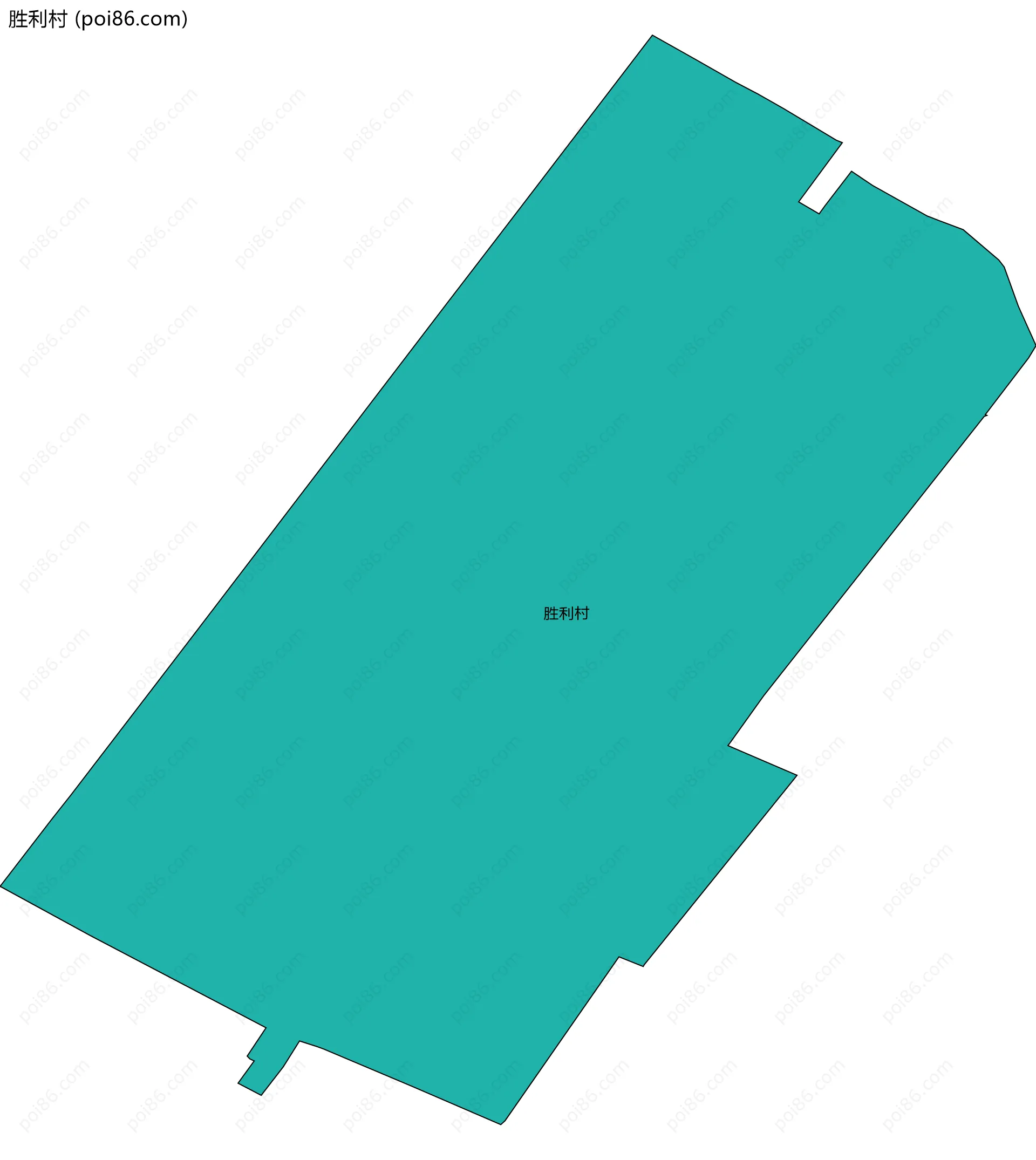 胜利村边界地图