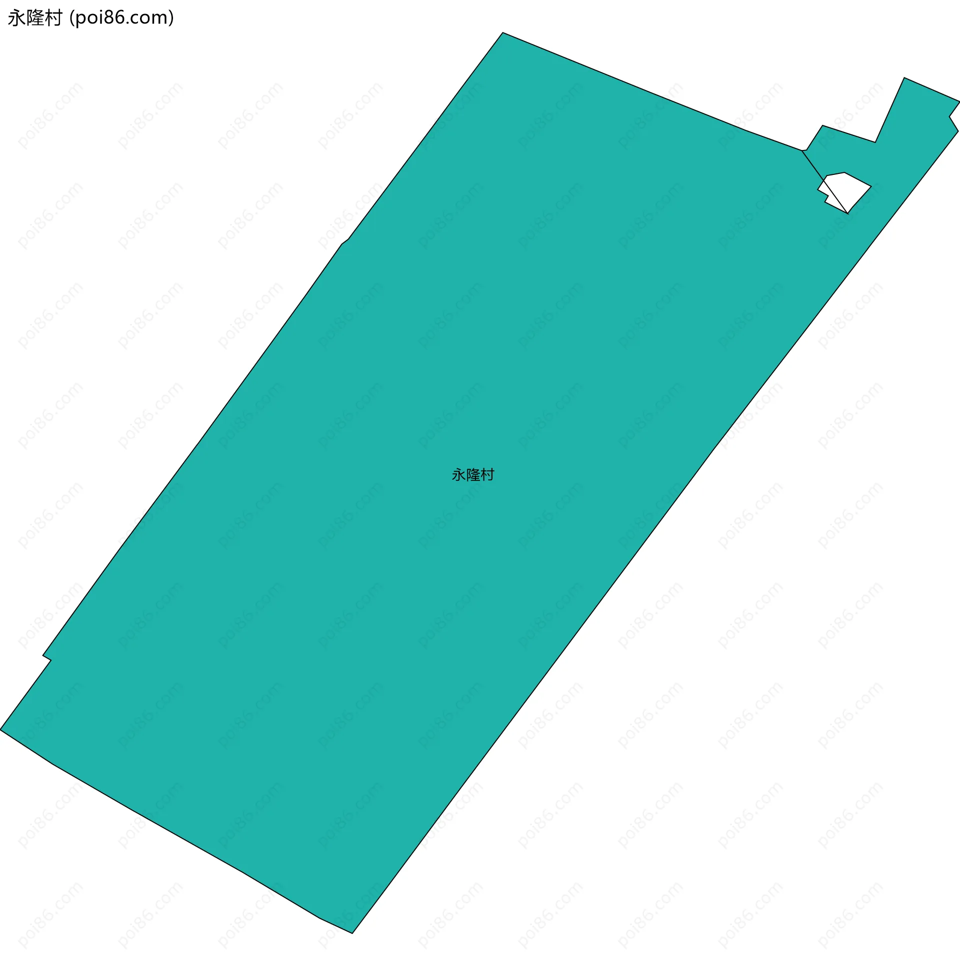 永隆村边界地图