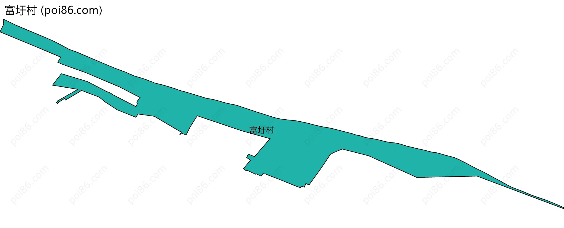 富圩村边界地图