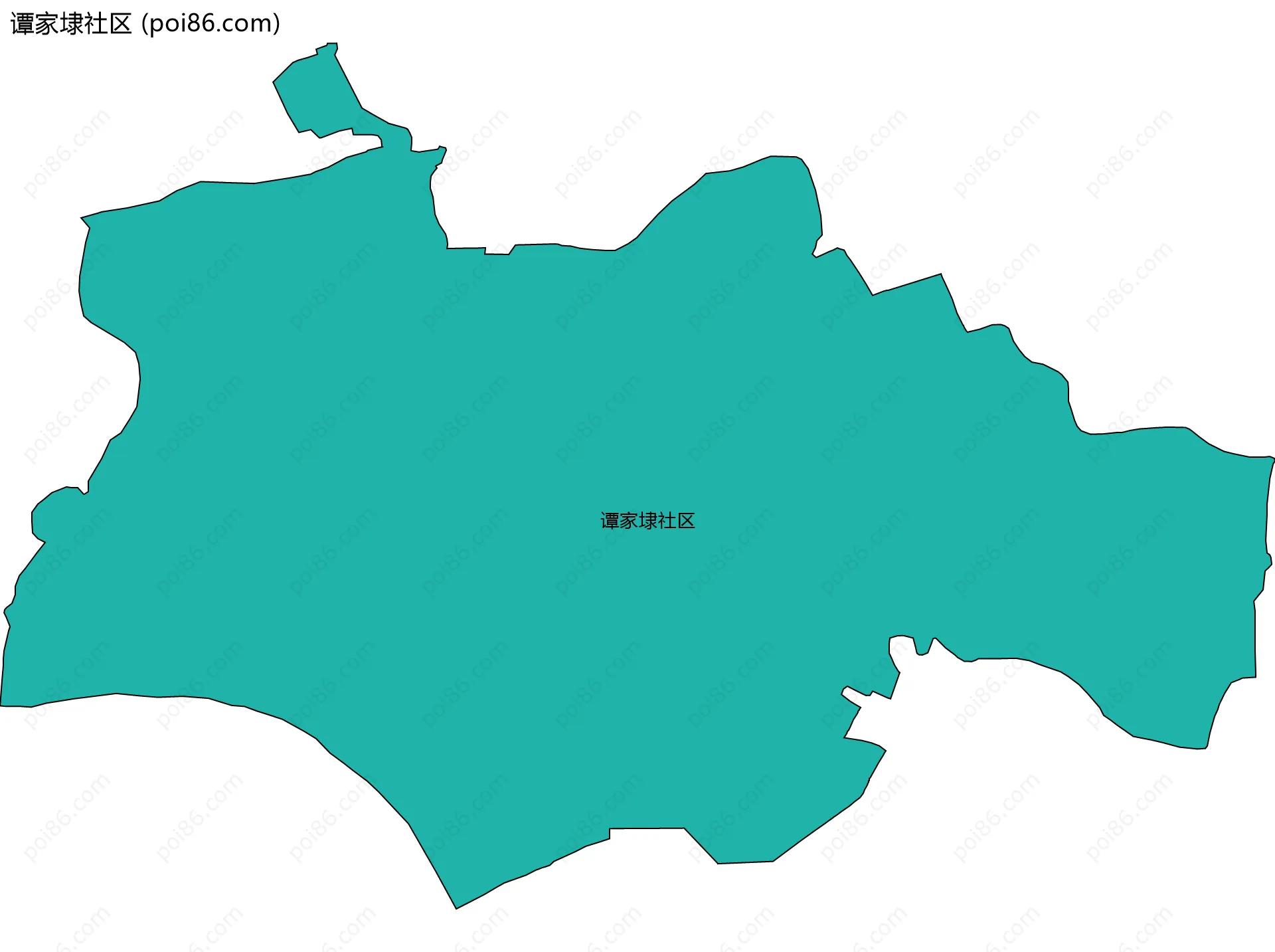谭家埭社区边界地图