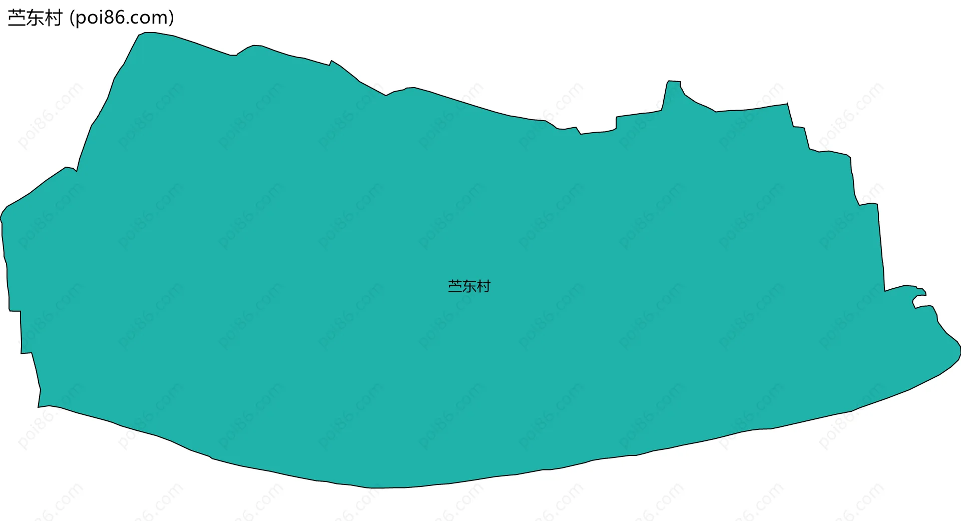 苎东村边界地图