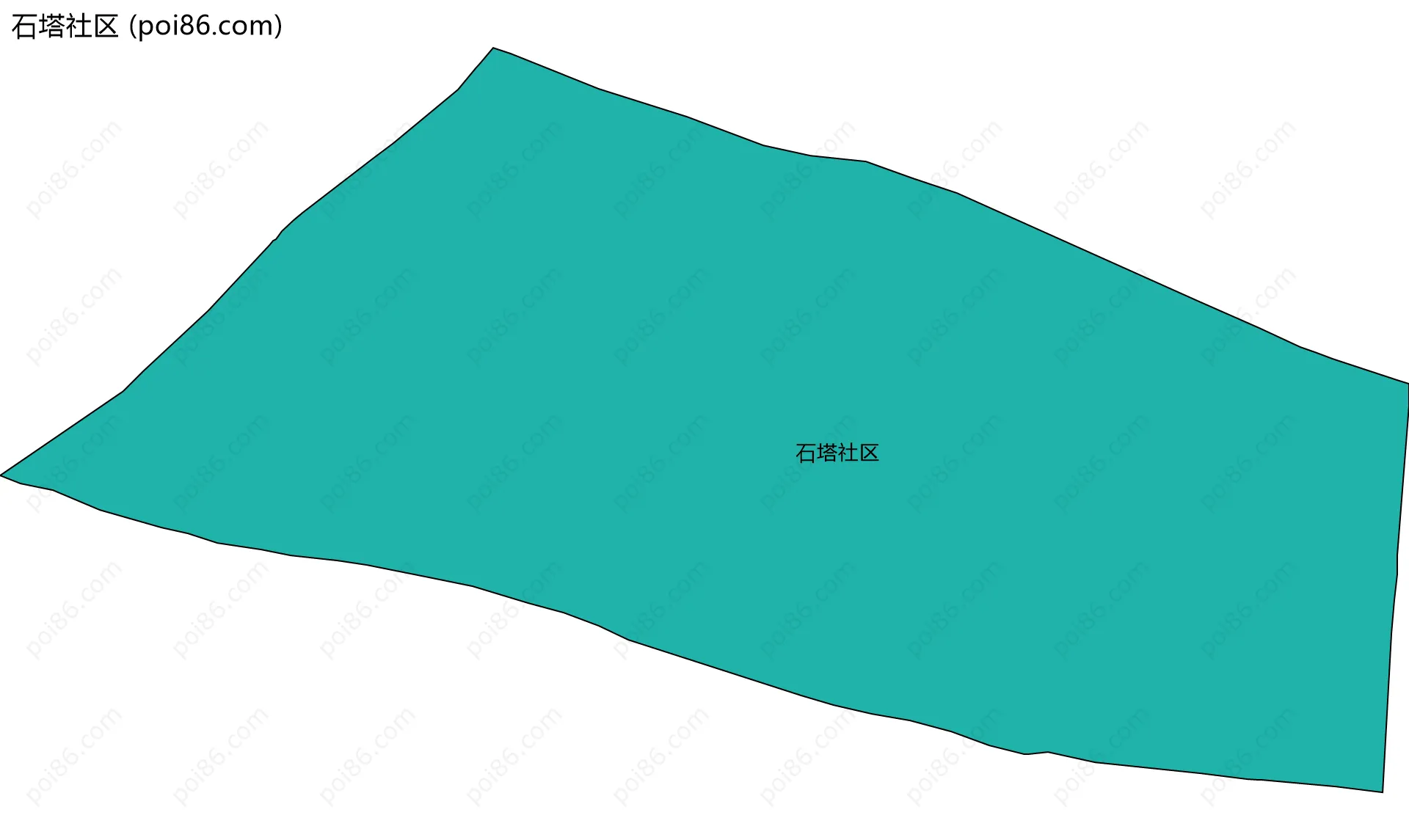 石塔社区边界地图