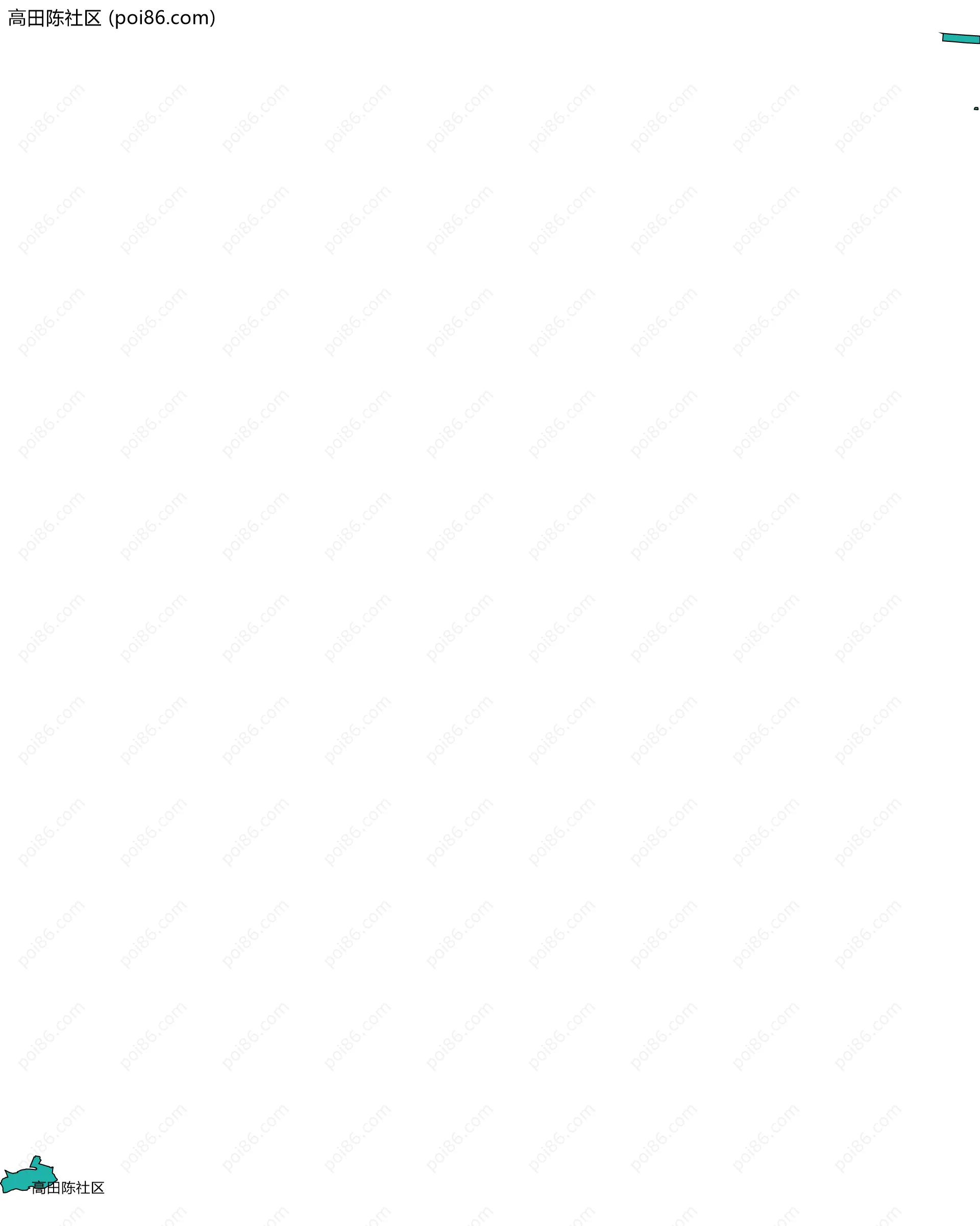 高田陈社区边界地图