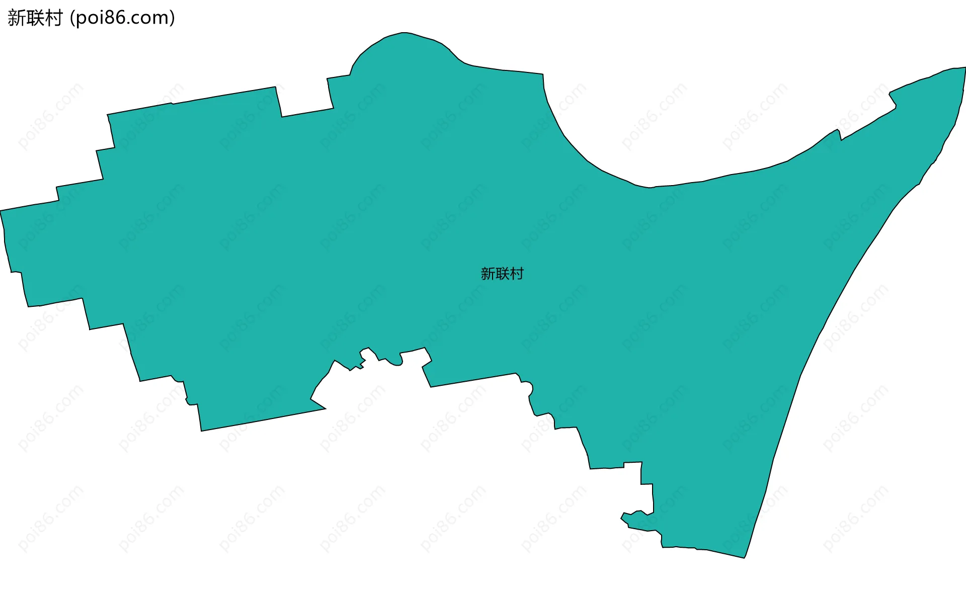 新联村边界地图
