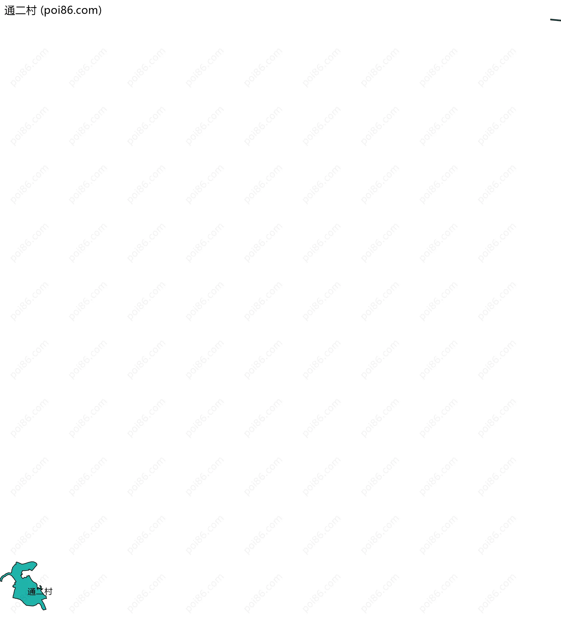 通二村边界地图