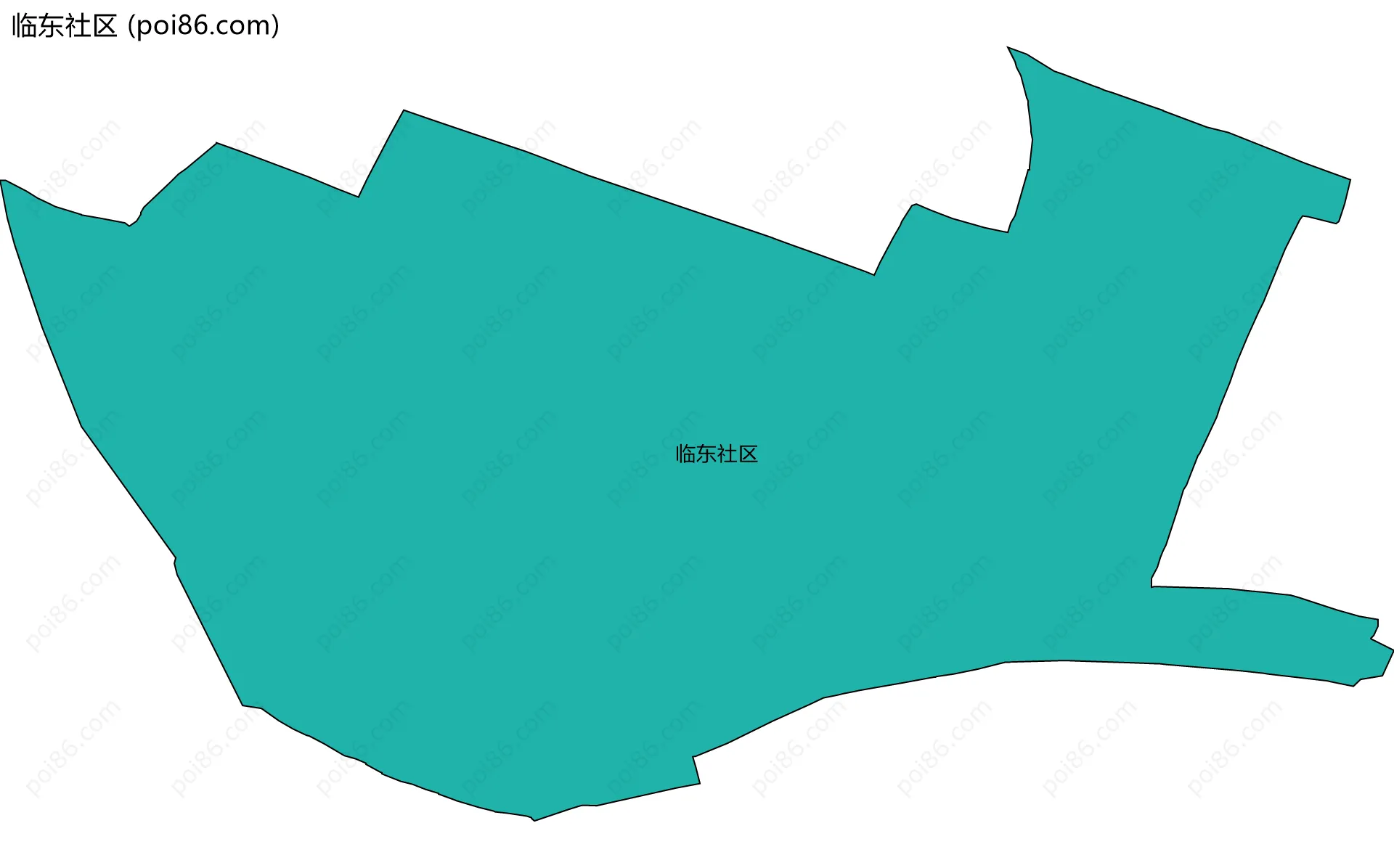 临东社区边界地图