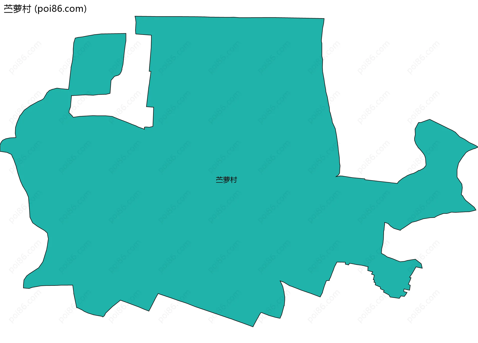 苎萝村边界地图
