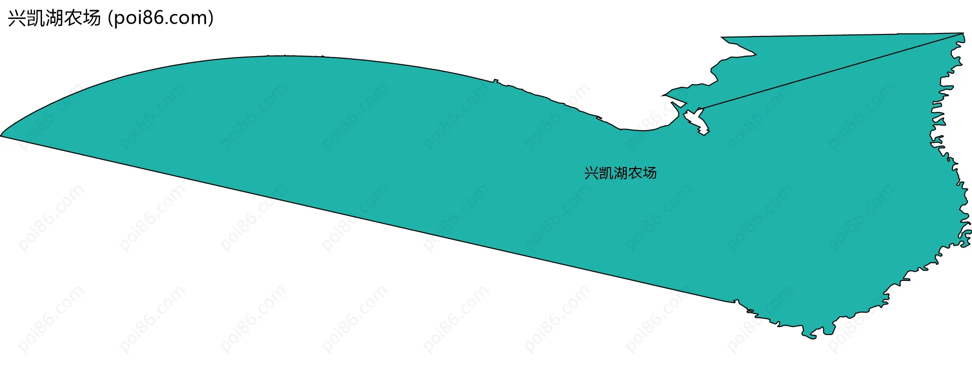 兴凯湖农场边界地图