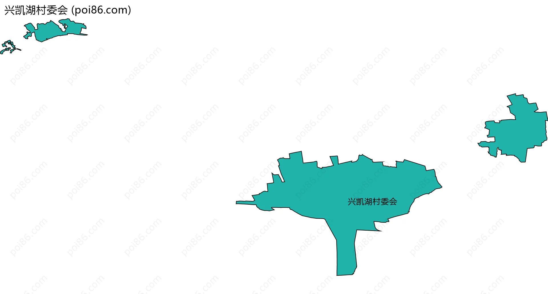 兴凯湖村委会边界地图