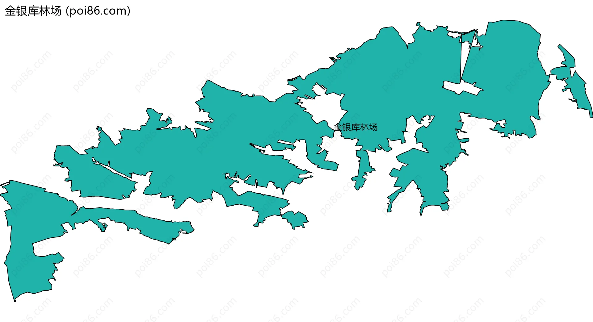 金银库林场边界地图