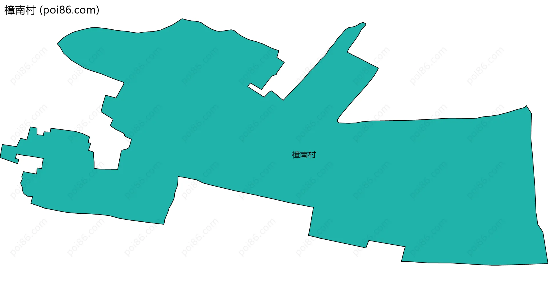 樟南村边界地图