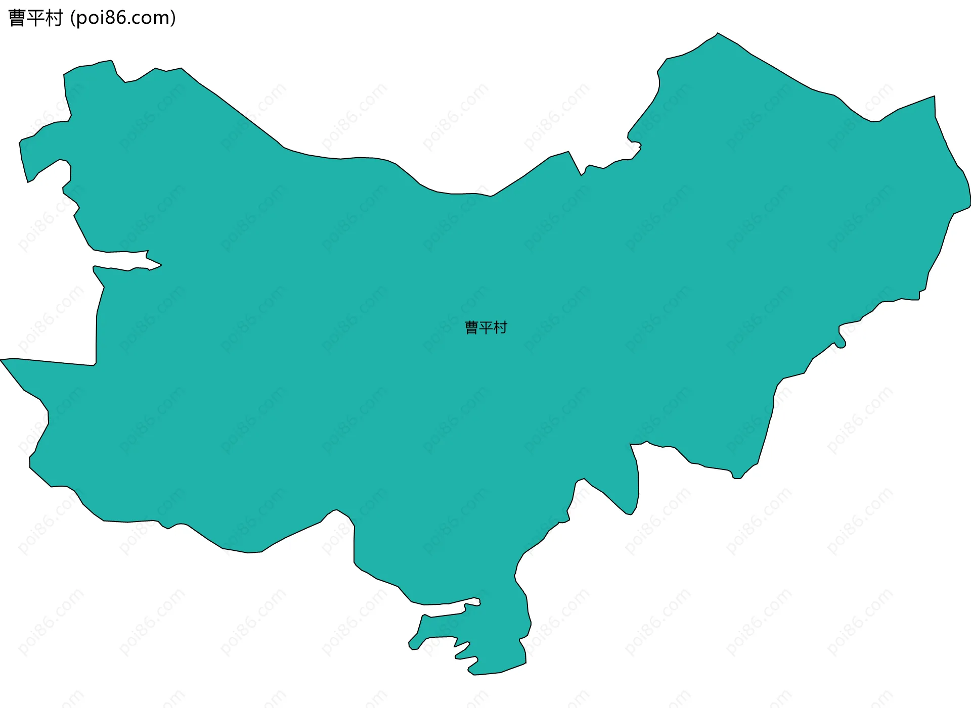 曹平村边界地图